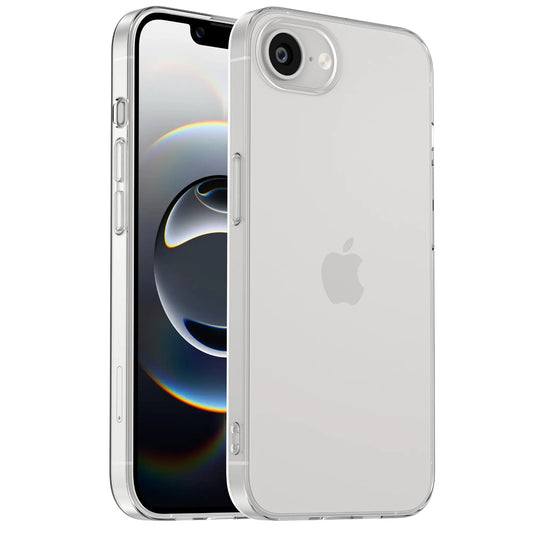 Das arktis iPhone 17e Sparpaket von arktis verfügt über ein Air Case, das das Frontdisplay und das Apple Logo hervorhebt - ideal für Fans eines hüllenfreundlichen Glasdesigns.