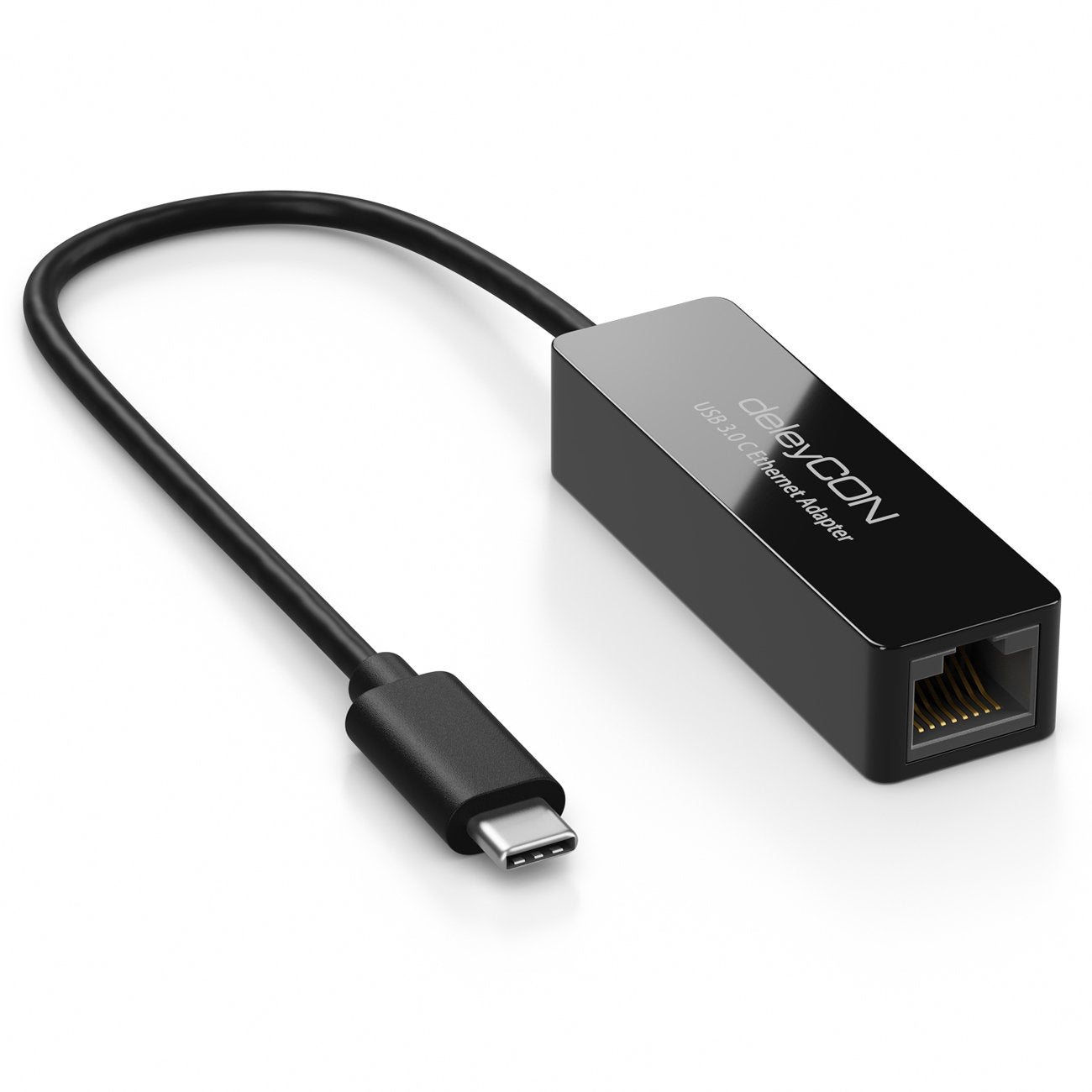 USB-C Gigabit Netzwerk Adapter - 0.20m - schwarz