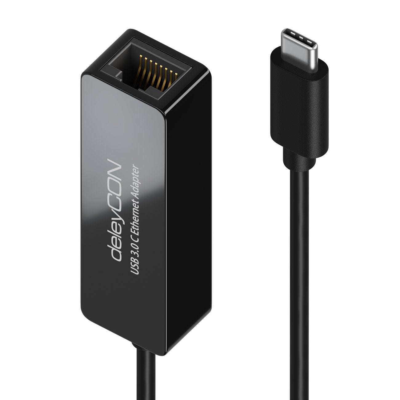 USB-C Gigabit Netzwerk Adapter - 0.20m - schwarz