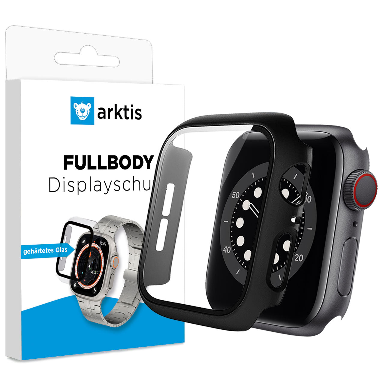 arktis FULLBODY Displayschutz für Apple Watch 4-5-6-SE