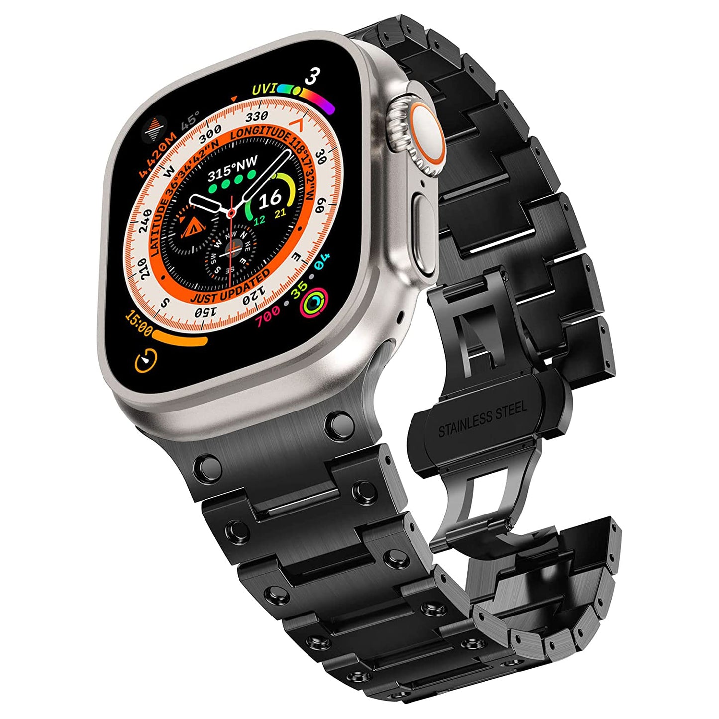 arktisband Apple Watch Edelstahlarmband INVICTUS
