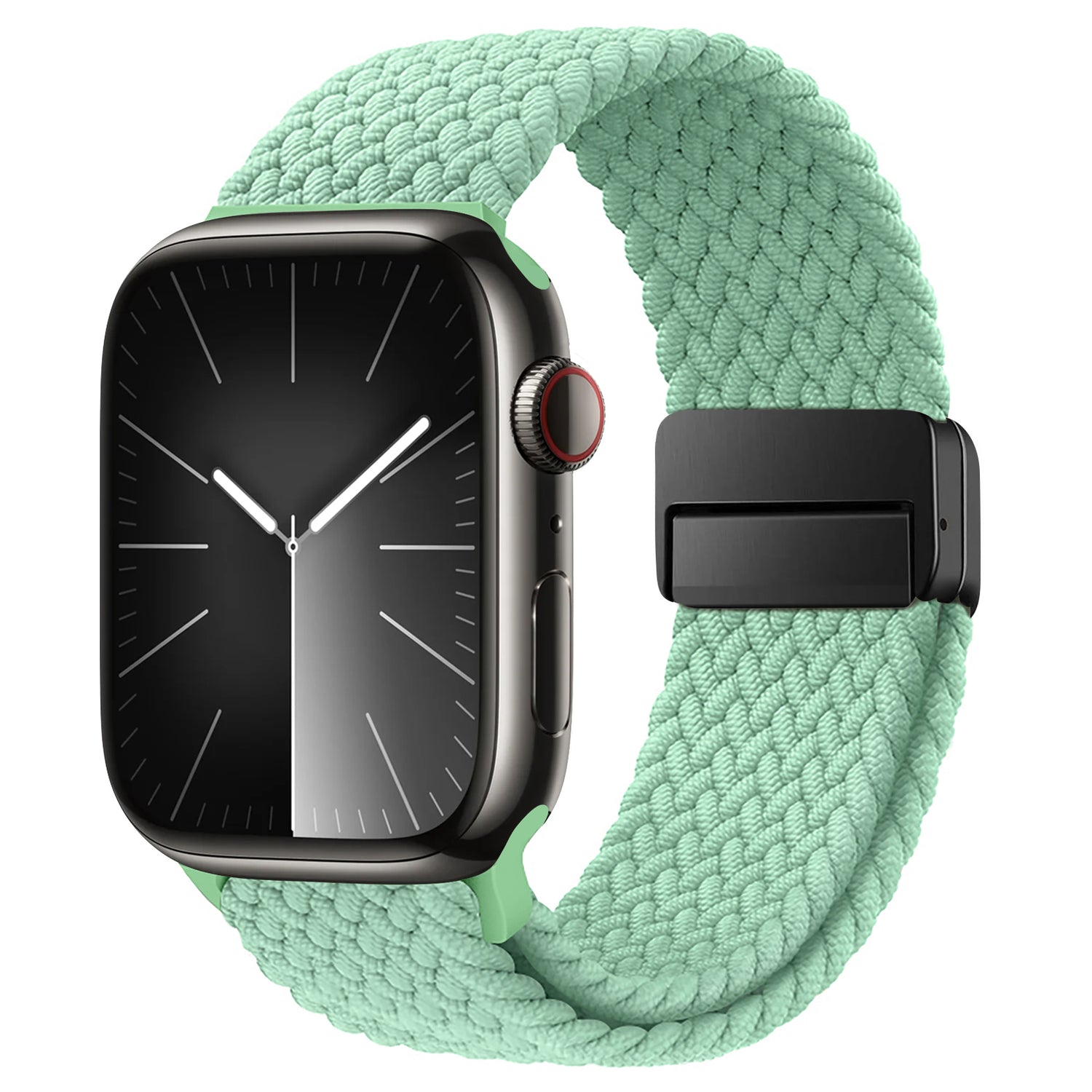Das arktisband Geflochtene Apple Watch Armband „Casual“ mit Magnetverschluss in Mintgrün verleiht Ihrer Apple Watch einen stylischen, bequemen Sitz.