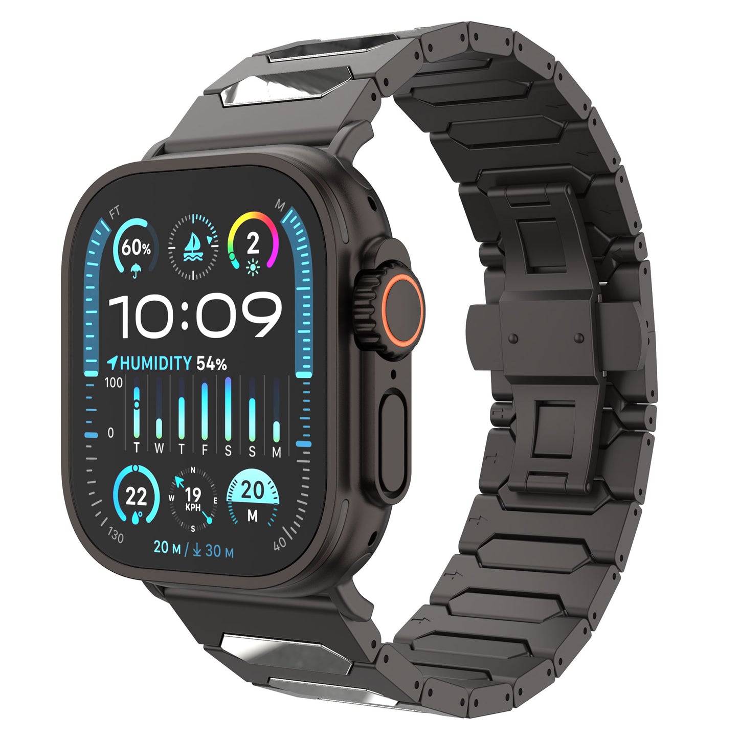 arktisband Apple Watch Ultra Titanarmband „Vectoron“