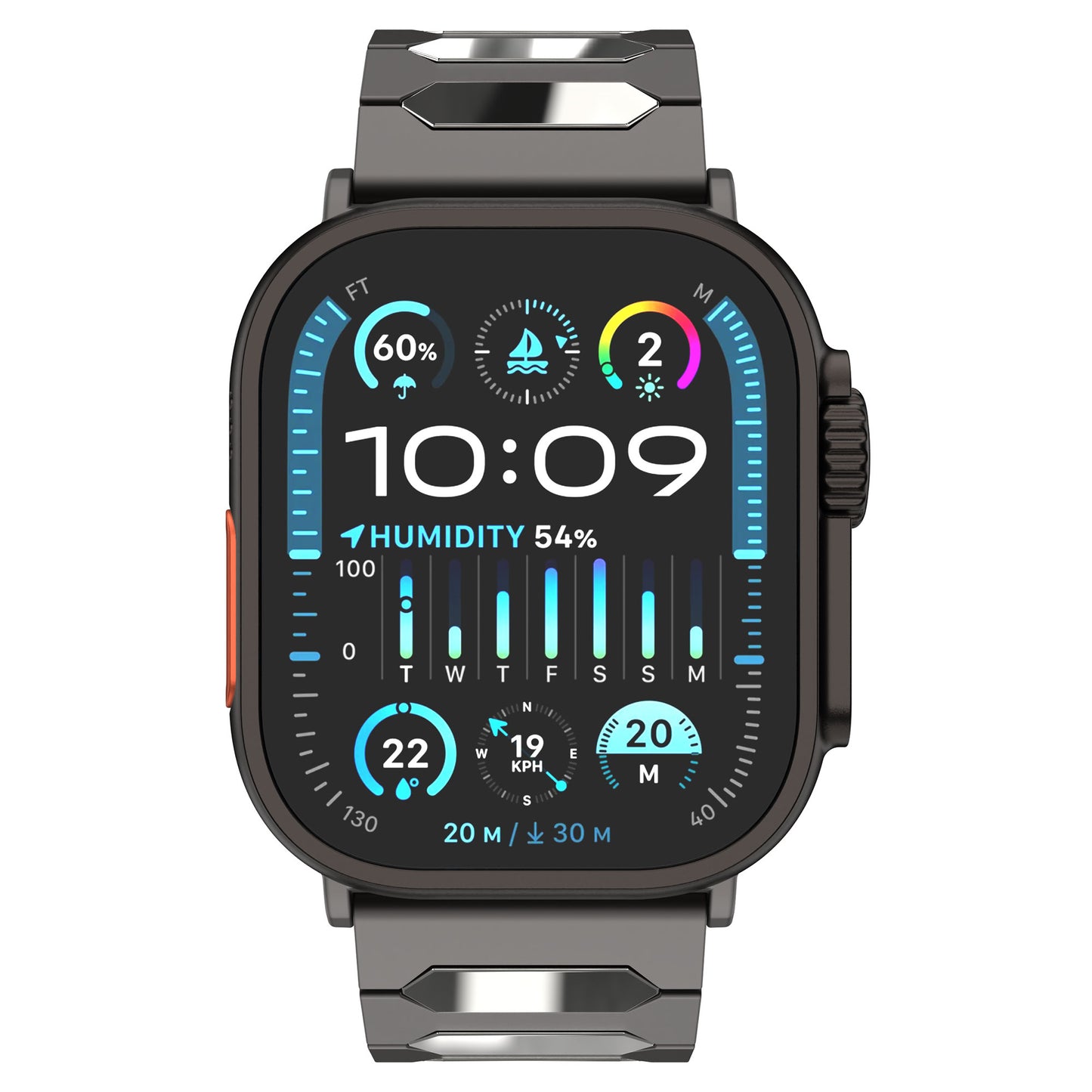 arktisband Apple Watch Ultra Titanarmband „Vectoron“