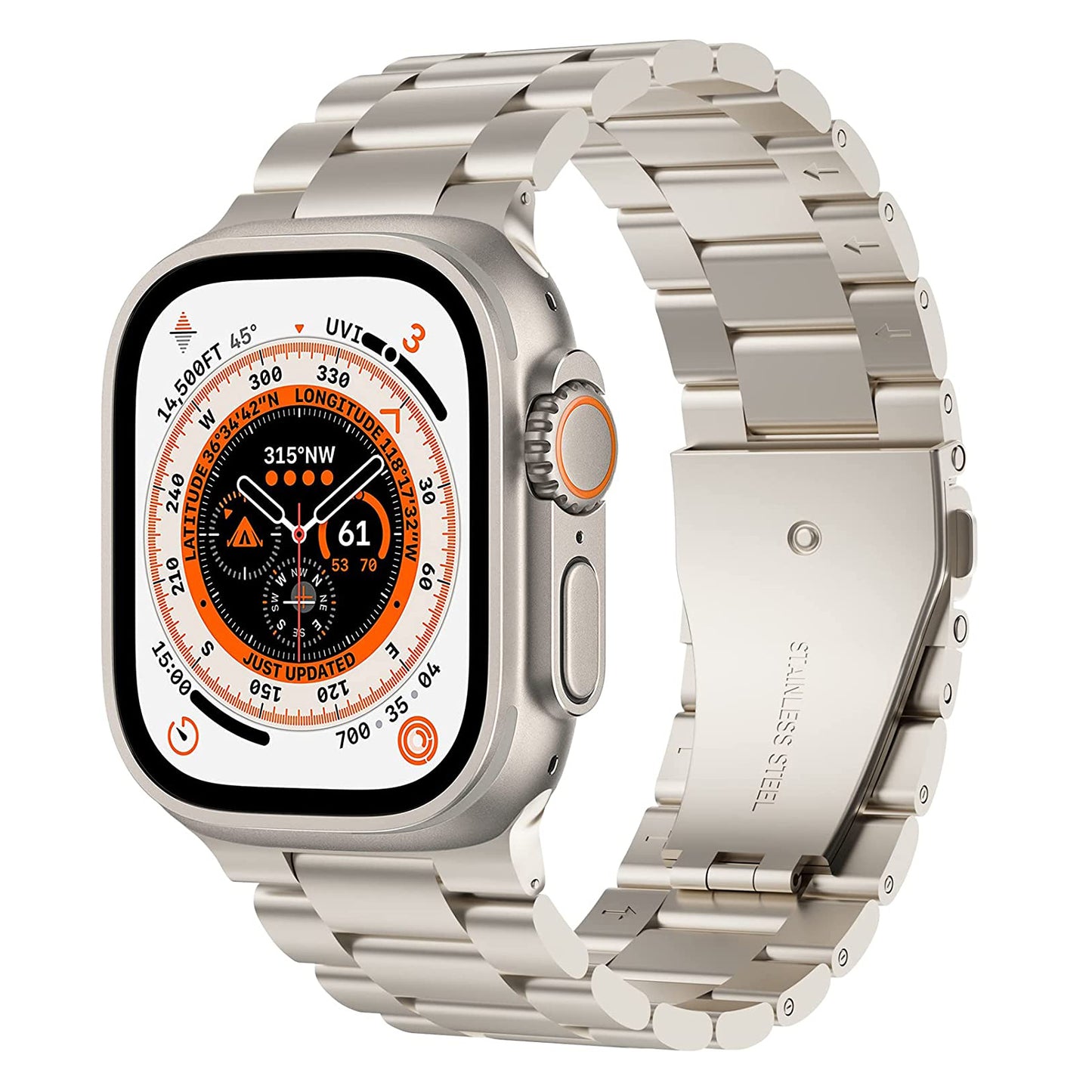 Aviato Apple Watch Ultra Edelstahl Armband