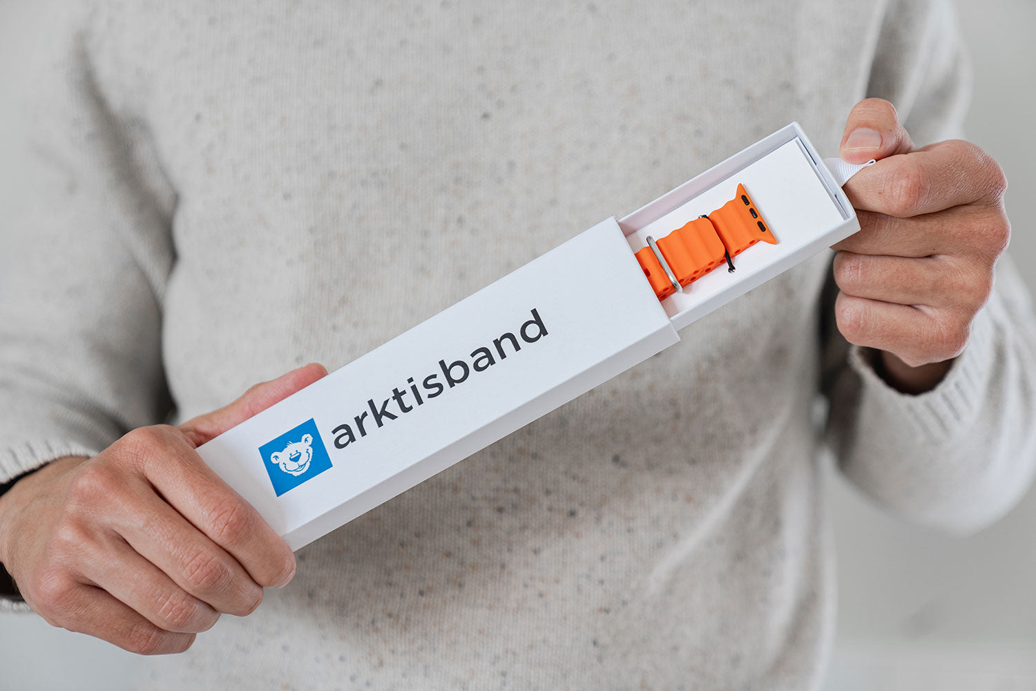 Arktisband Apple Watch Armband Orange Silikon