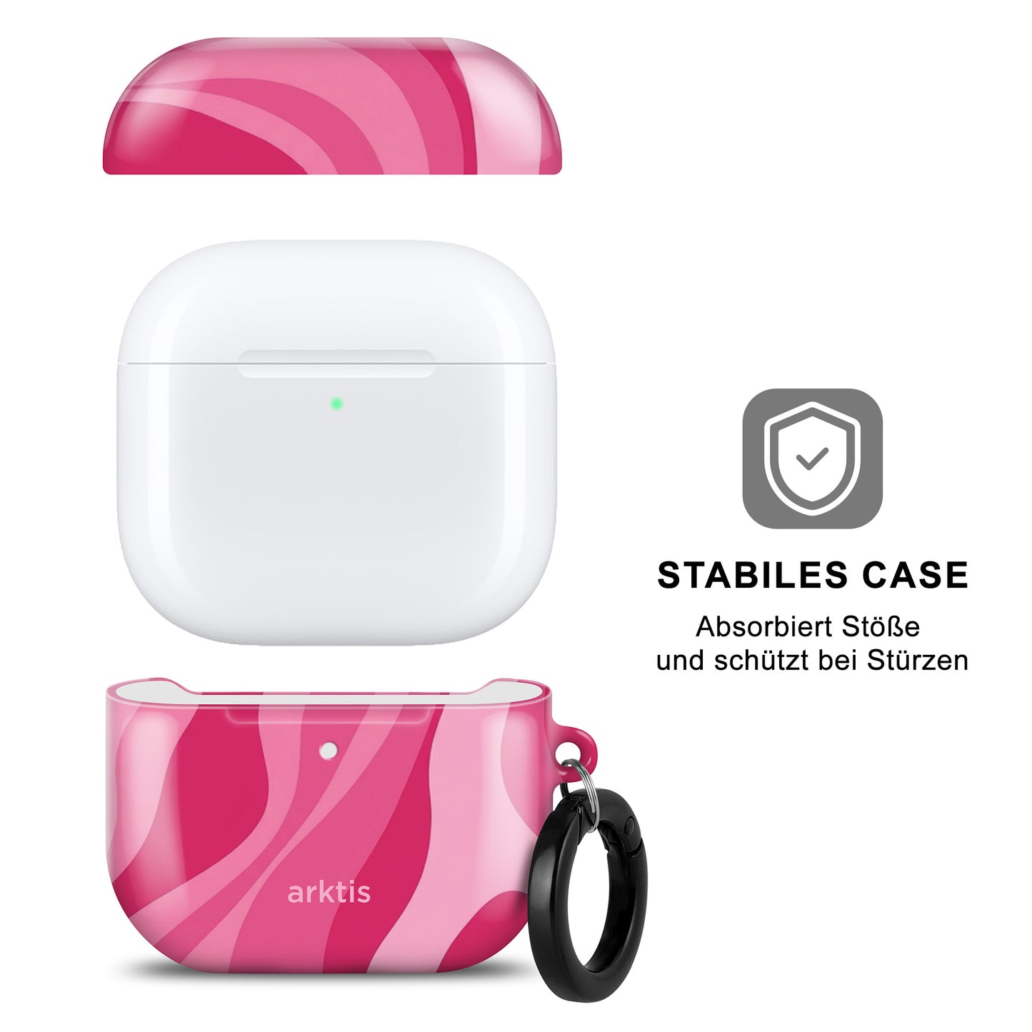 arktis AirPods 4 Hülle - Aura Pink