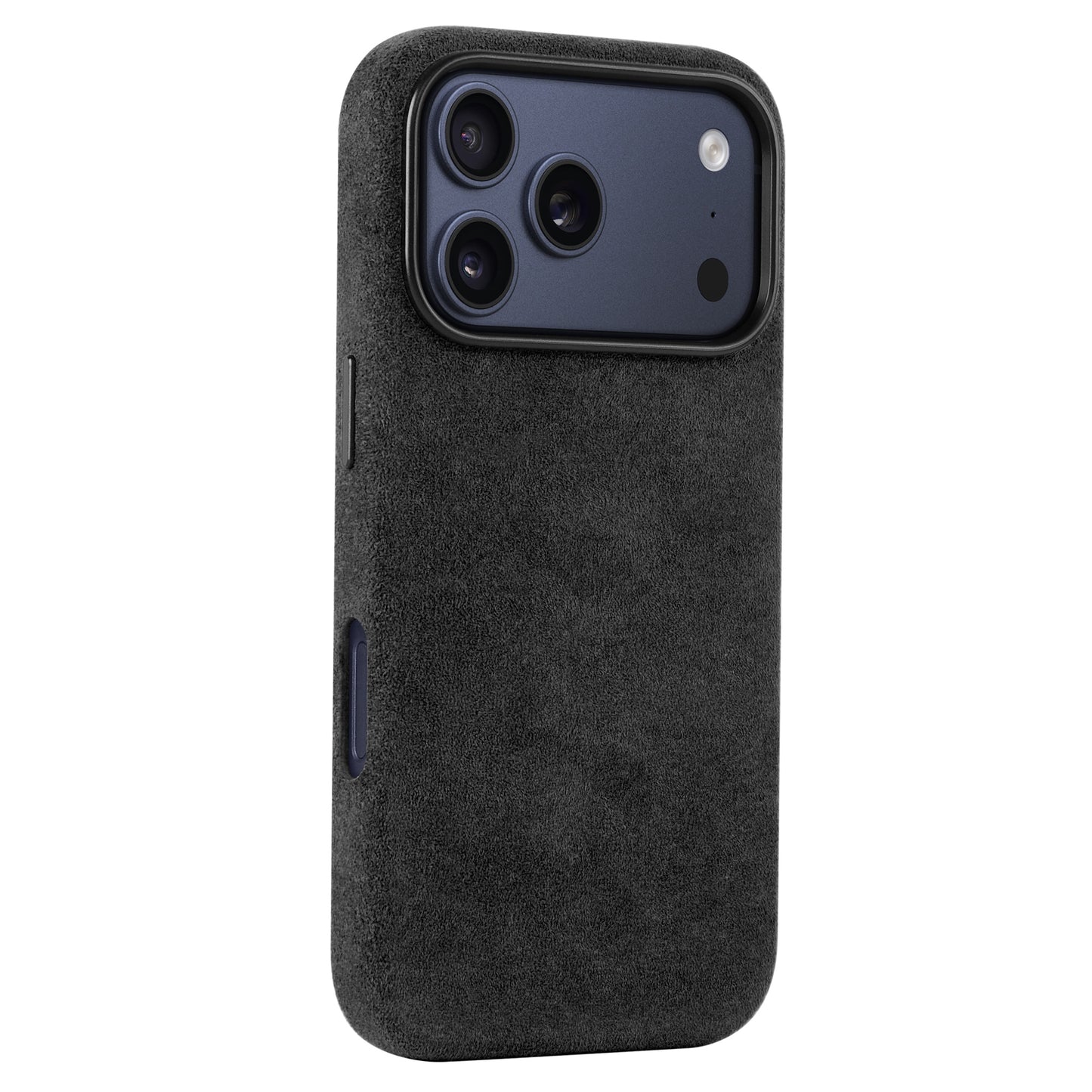 Schützen Sie Ihr iPhone 17 Pro mit der arktis iPhone 17 Pro Hülle aus Alcantara - mit hochwertiger Wildlederstruktur, präzisem Kameraausschnitt, einfachem Zugang zu den Tasten und vollständig MagSafe kompatibel.