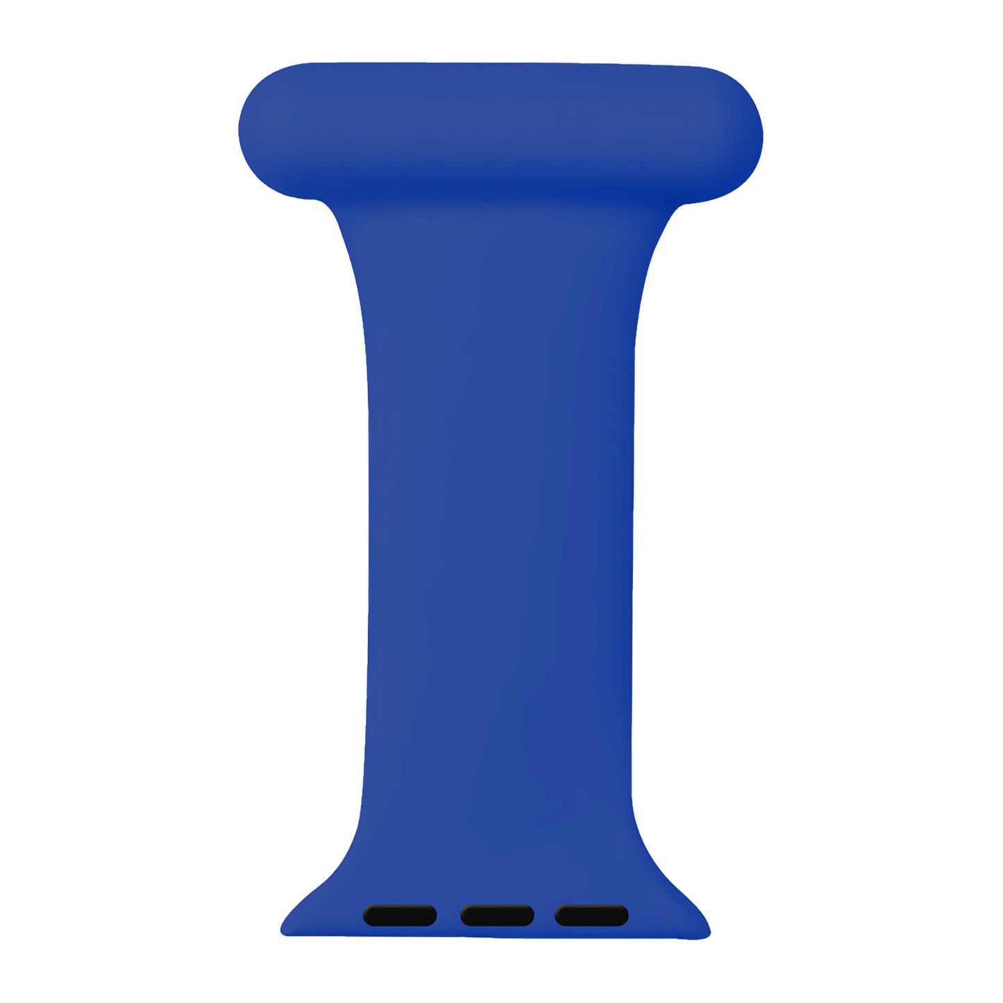 Die arktisband Apple Watch "NurseClip" Silikon-Schutzhülle in Blau für Band-Connector, ideal für Pflegekräfte, von arktisband - abgebildet auf weißem Hintergrund.
