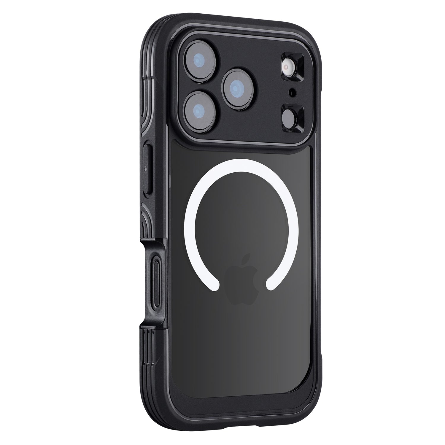 Das arktis iPhone 17 Pro Max Defender Case verfügt über robuste Kanten für 360°-Schutz, präzise Kameraausschnitte, integrierten Bildschirmschutz, MagSafe Ring und Apple-Logo - Premium-Schutz von arktis.