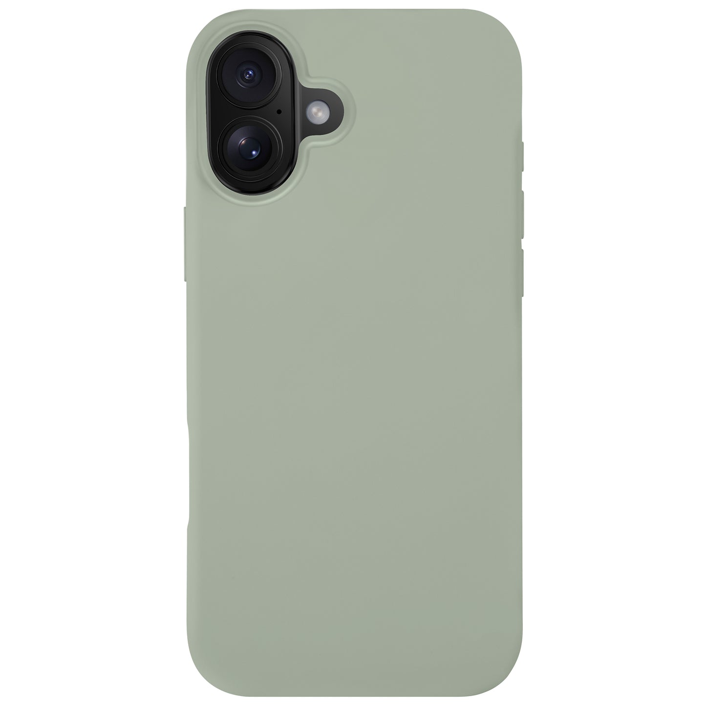 Das arktis iPhone Air Silikon Case in Hellgrün bietet eine glatte, matte Oberfläche, passt auf das iPhone 17 Air mit Dual-Kamera und unterstützt kabelloses Laden.