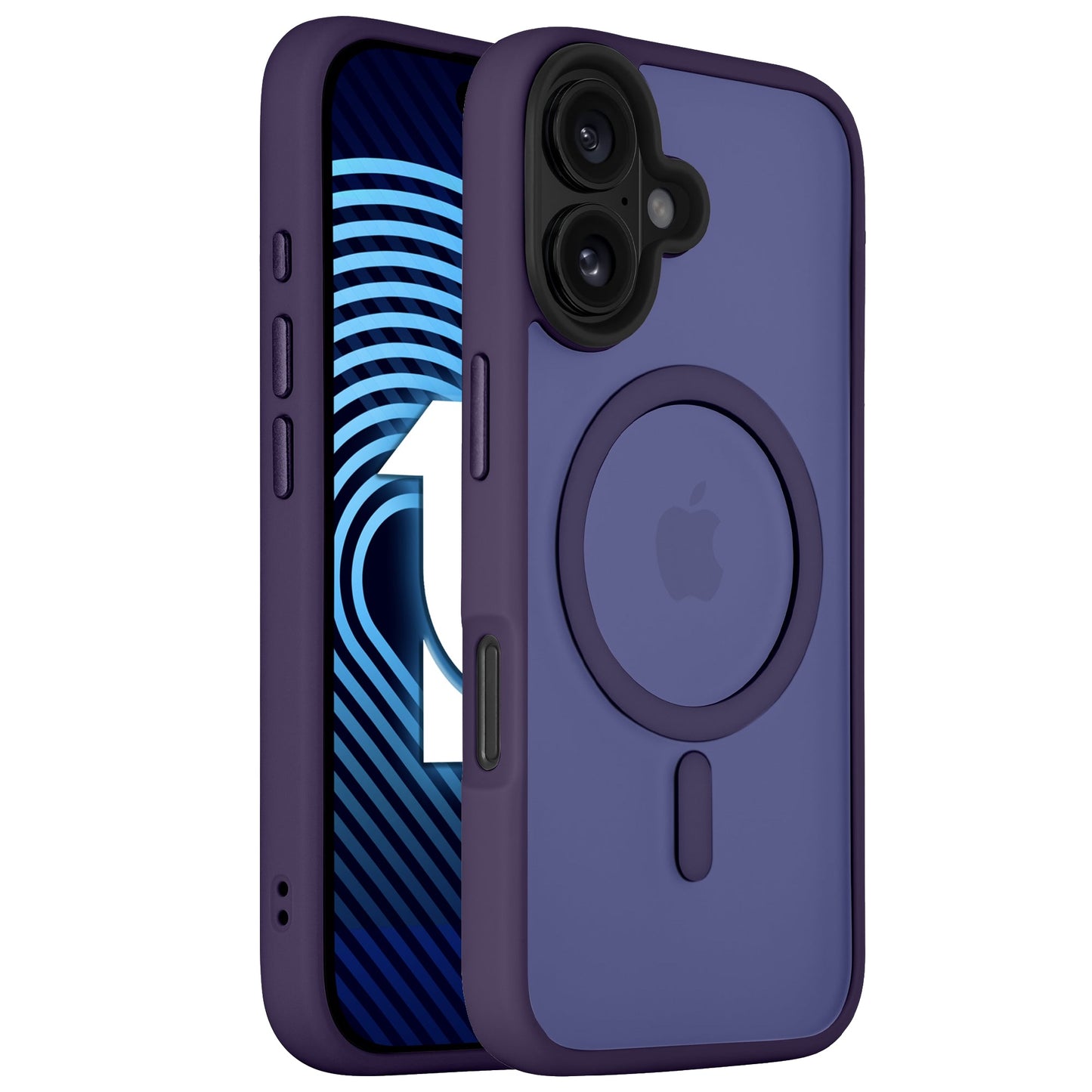 Das Arktis iPhone 16 Plus Solid Case von Arktis in Lila besticht durch seinen minimalistischen, matten Look und hebt Kamera, Tasten und MagSafe-Ring hervor. Das stoßdämpfende TPU-Silikon-Design bietet stilvollen Schutz für Ihr iPhone 16 Plus.