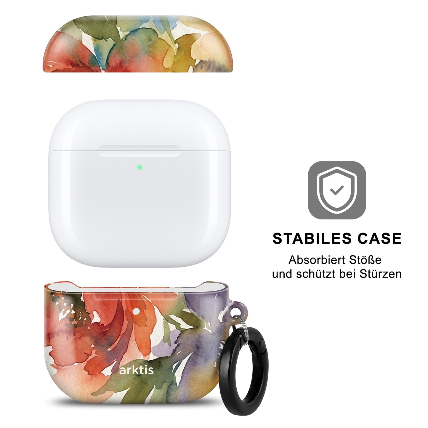 arktis AirPods 4 Hülle - Floral