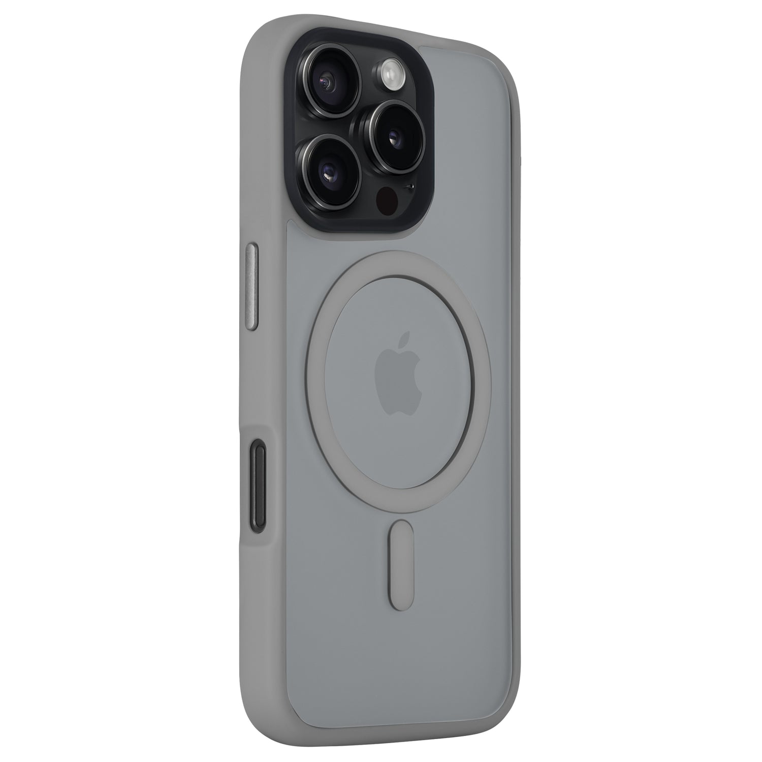 Das Arktis iPhone 16 Pro Max Solid Case ist eine graue MagSafe-Hülle mit stoßdämpfendem TPU-Silikon für zusätzlichen Schutz und einem minimalistischen, matten Look, der Ihre Kameraobjektive und das Apple-Logo hervorhebt. Ideal für das iPhone 16 Pro Max.