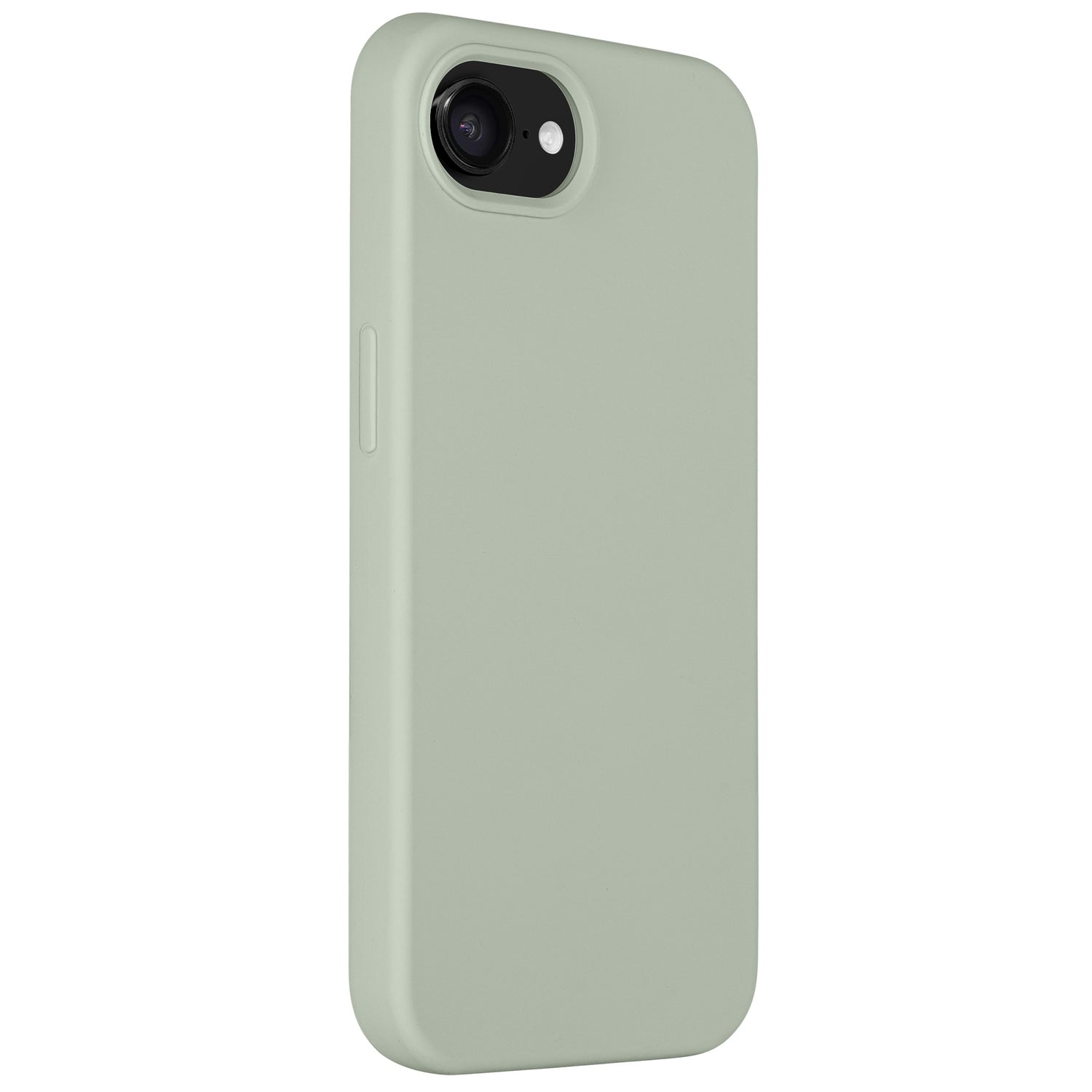 Die Arktis iPhone 16e Silikonhülle in Hellgrün verfügt über ein schlankes Design, abgerundete Kanten, eine präzise Kameraaussparung und ein weiches Mikrofaser-Innenfutter für sanften Schutz.