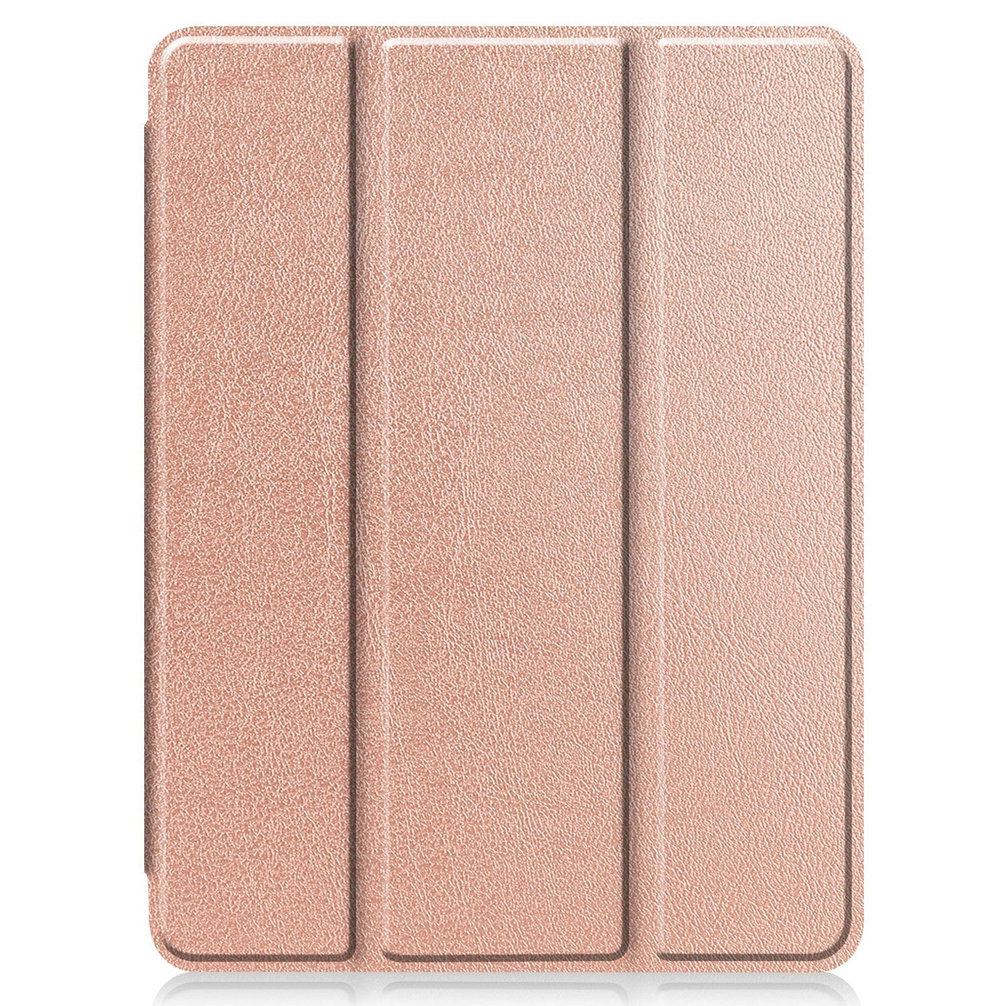 Das arktis iPad Air 13" (2024/2025) PREMIUM SmartCase verfügt über ein roségoldenes, strukturiertes Kunstleder-Finish, ein dreifach gefaltetes Design, minimalistischen Schutz und eine magnetische Befestigung.