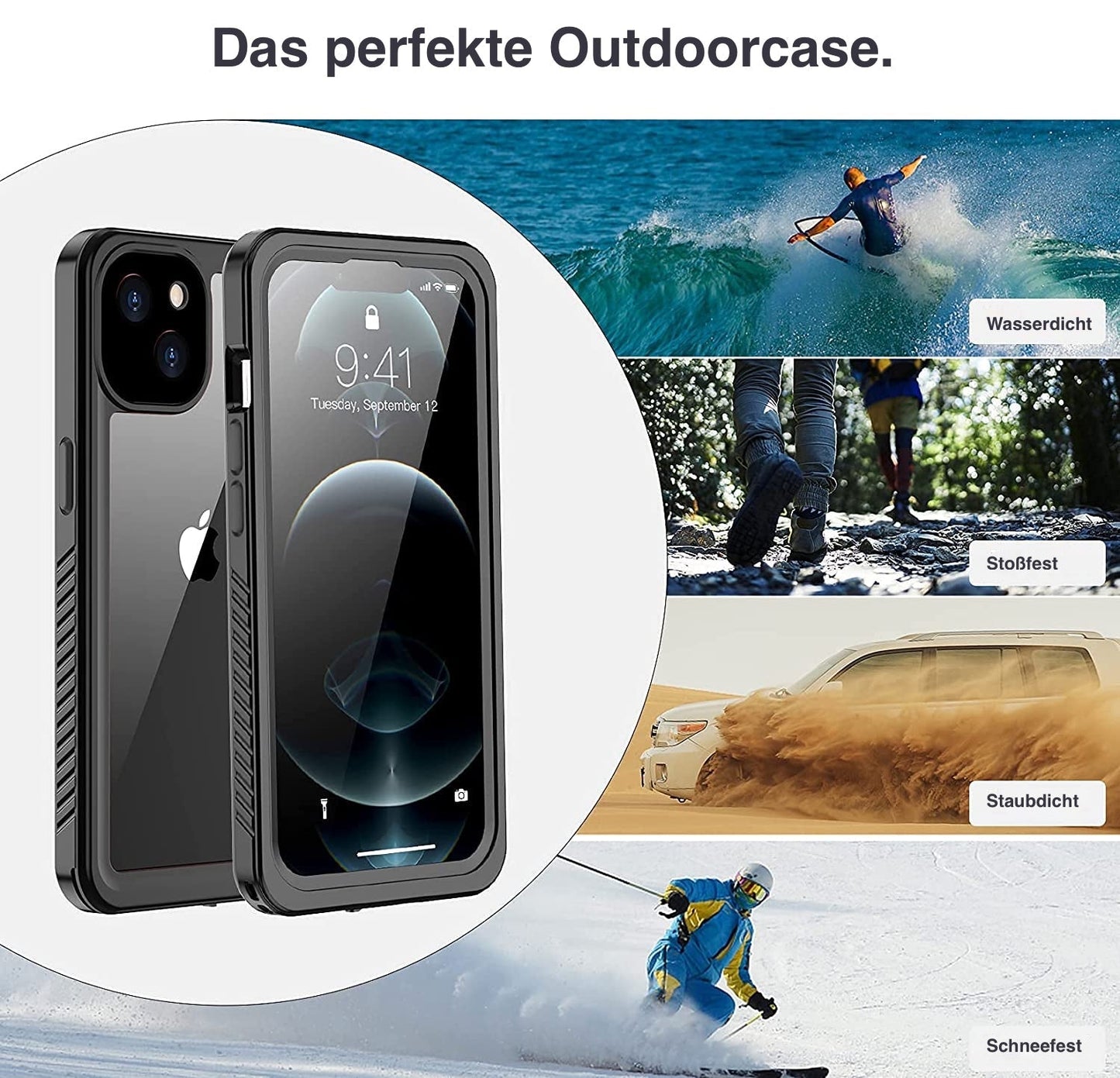 ArktisPRO iPhone 15 Plus Wasserdichtes Actioncase