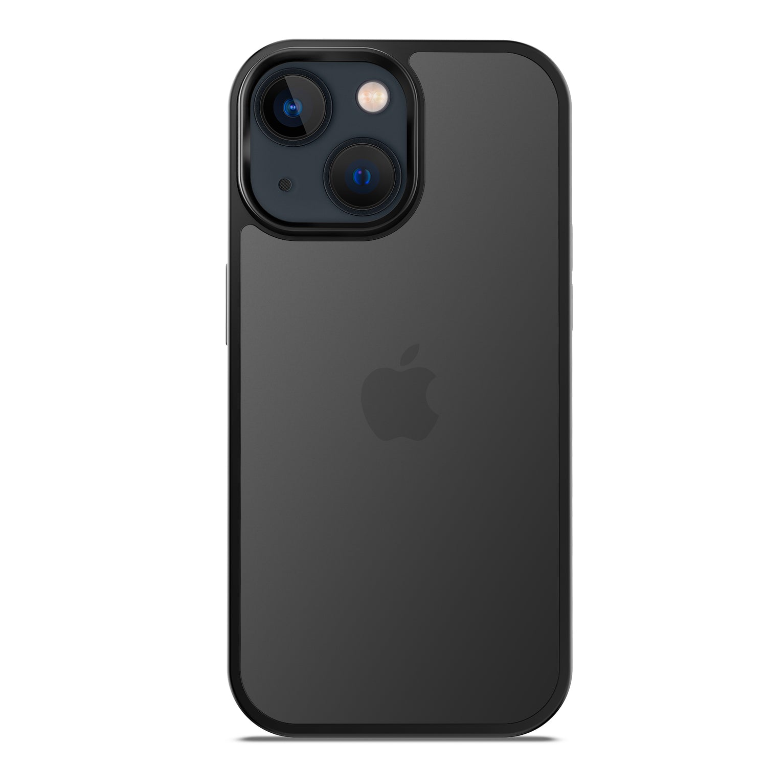 Das MR PROTECT iPhone 14 Case Matt von MR PROTECT ist eine schwarze Dual-Kamera-Hülle mit Apple-Logo im minimalistischen Matt-Look und stoßdämpfendem TPU-Silikon – ideal als stylische Schutzhülle für Ihr iPhone 14.