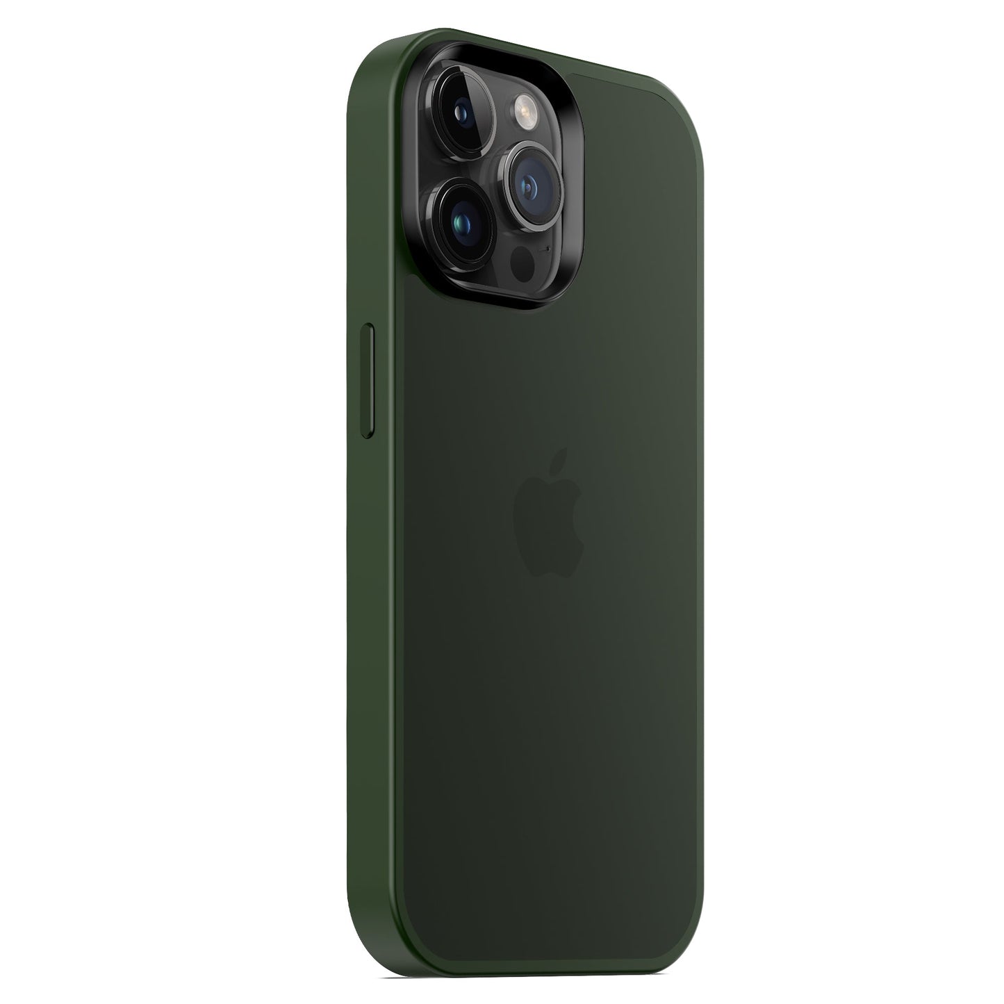 Das MR PROTECT iPhone 15 Pro Case Matt in Dunkelgrün besticht durch einen minimalistischen Matt-Look und stoßdämpfendes TPU-Silikon, das Ihr Telefon mit drei Kameraobjektiven schützt und gleichzeitig das Apple-Logo aufrecht auf der Hülle präsentiert.