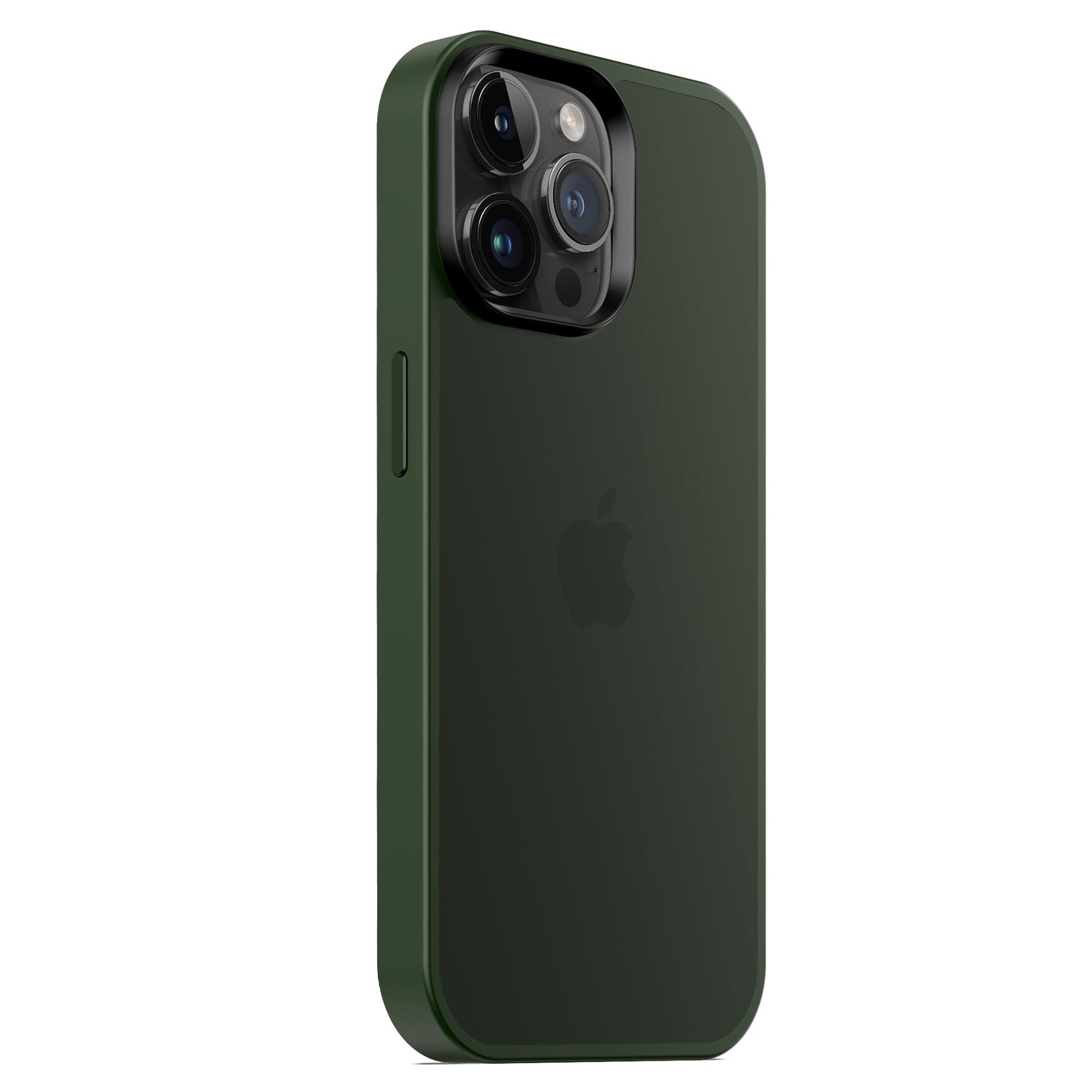 Das MR PROTECT iPhone 15 Pro Case Matt in Dunkelgrün besticht durch einen minimalistischen Matt-Look und stoßdämpfendes TPU-Silikon, das Ihr Telefon mit drei Kameraobjektiven schützt und gleichzeitig das Apple-Logo aufrecht auf der Hülle präsentiert.
