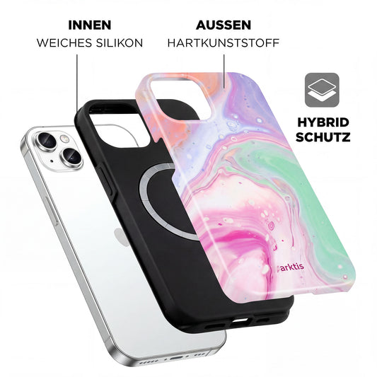 arktis iPhone 14 Hülle - Neo Marble