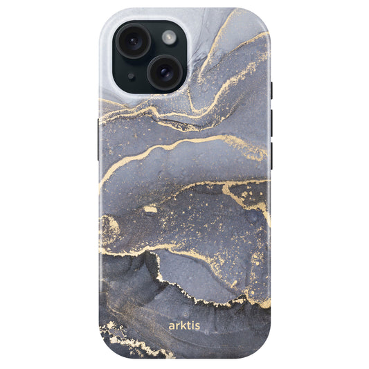 Das arktis iPhone 15 Fashion Case - Floral ist eine TPU-Silikon Hülle, MagSafe kompatibel, und trägt den arktis Markennamen an der Unterseite.