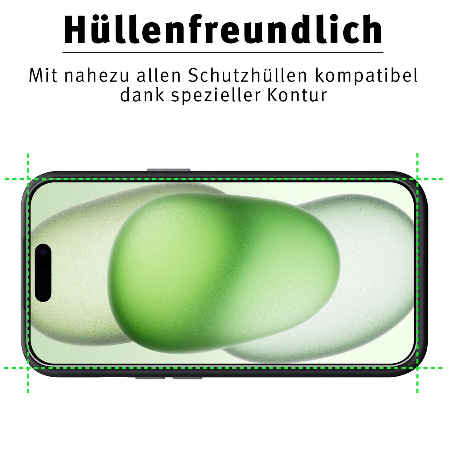 ArktisPRO iPhone 15 Displayschutz GLAS