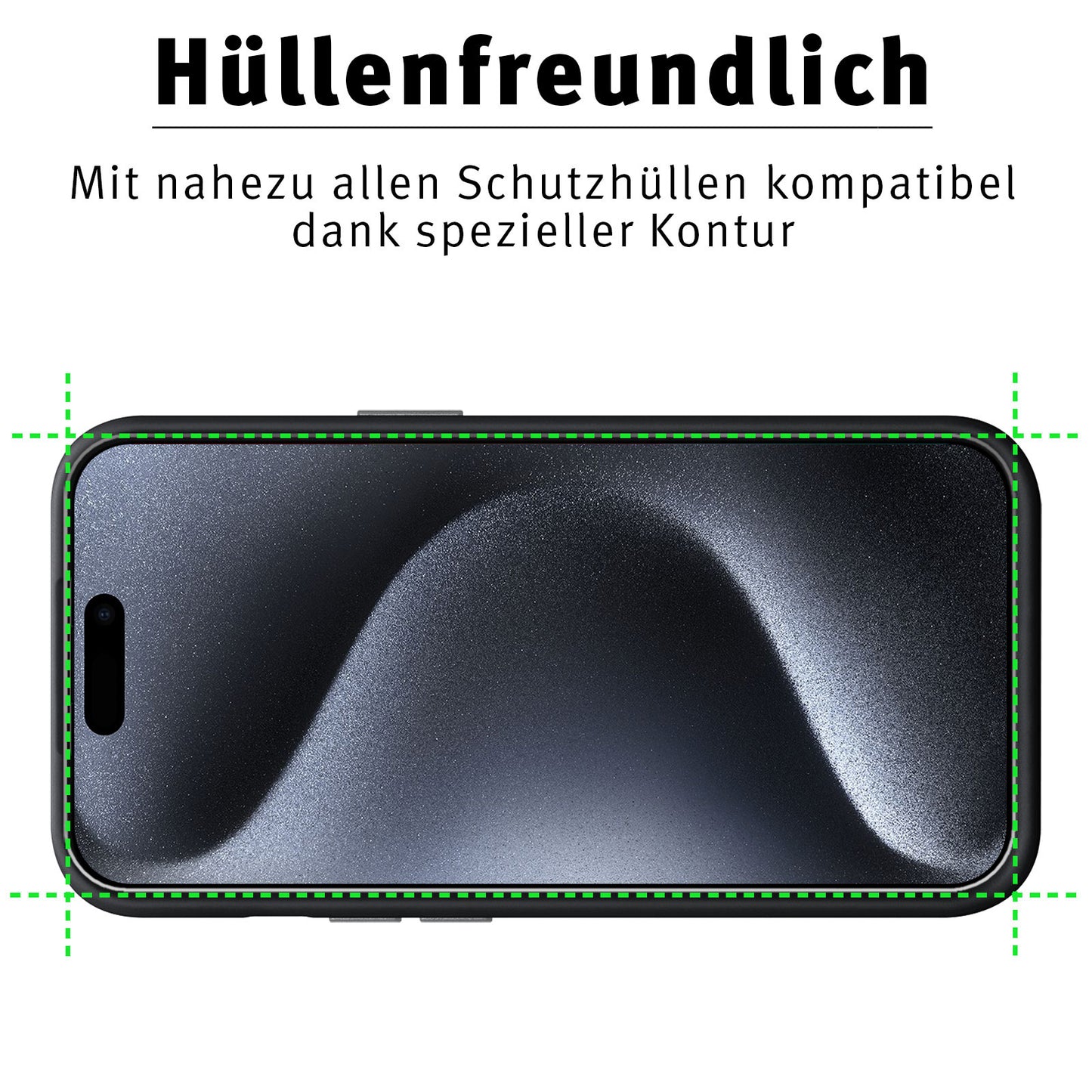 ArktisPRO iPhone 15 Pro Displayschutz GLAS - 3er Set