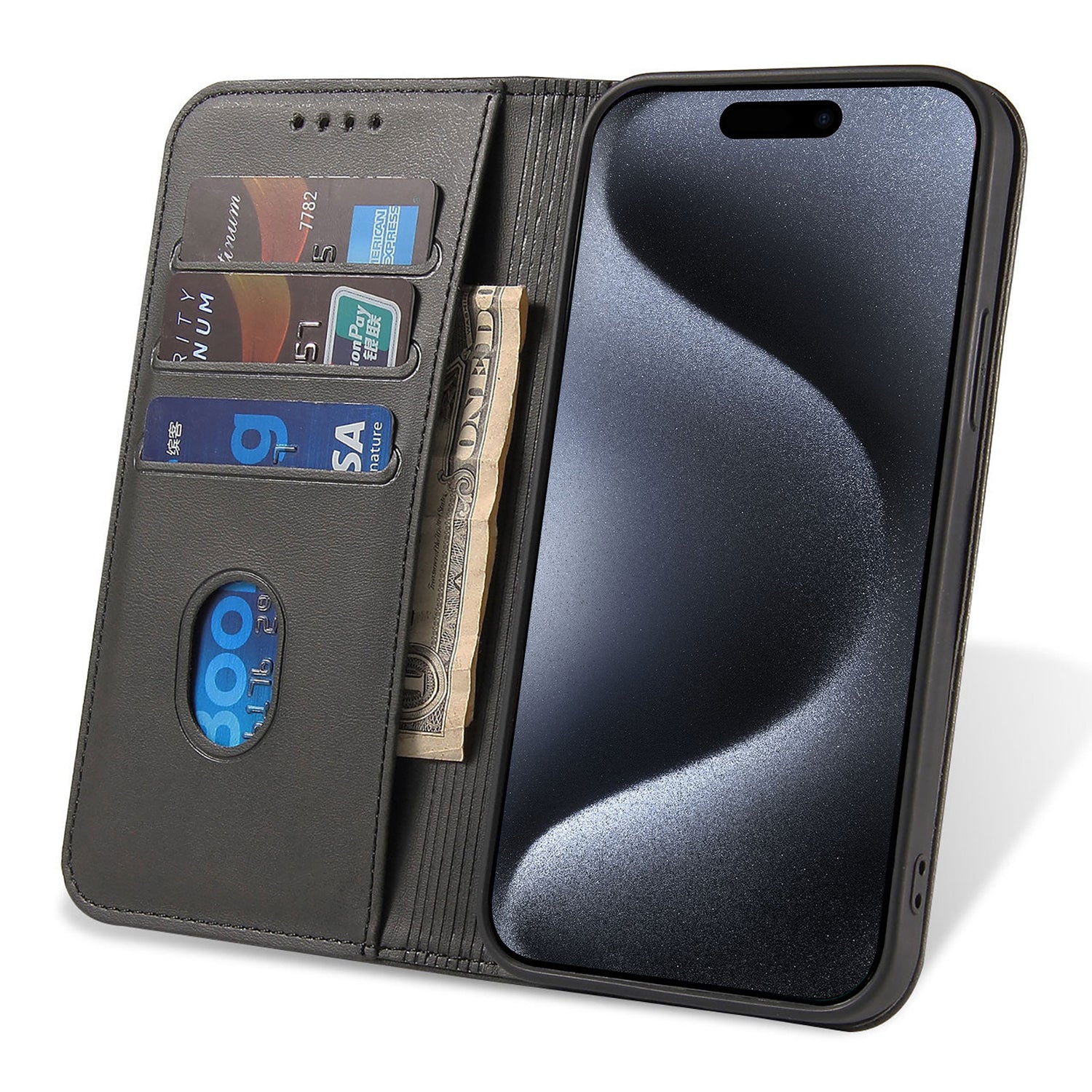 Das arktis iPhone Air Book Case ist eine stylische Handyhülle, die Platz für Karten, Bargeld und Ihr Telefon bietet. Mit Aufstellfunktion zum freihändigen Betrachten ist es die perfekte Schutzhülle für das iPhone 17 Air.