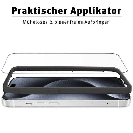 ArktisPRO iPhone 15 Pro Max Displayschutz GLAS - 2er Set
