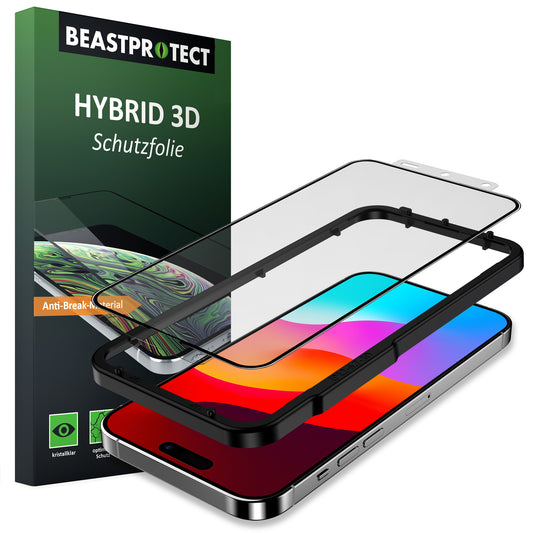 Beastprotect iPhone 15 Plus Schutzfolie HYBRID 3D