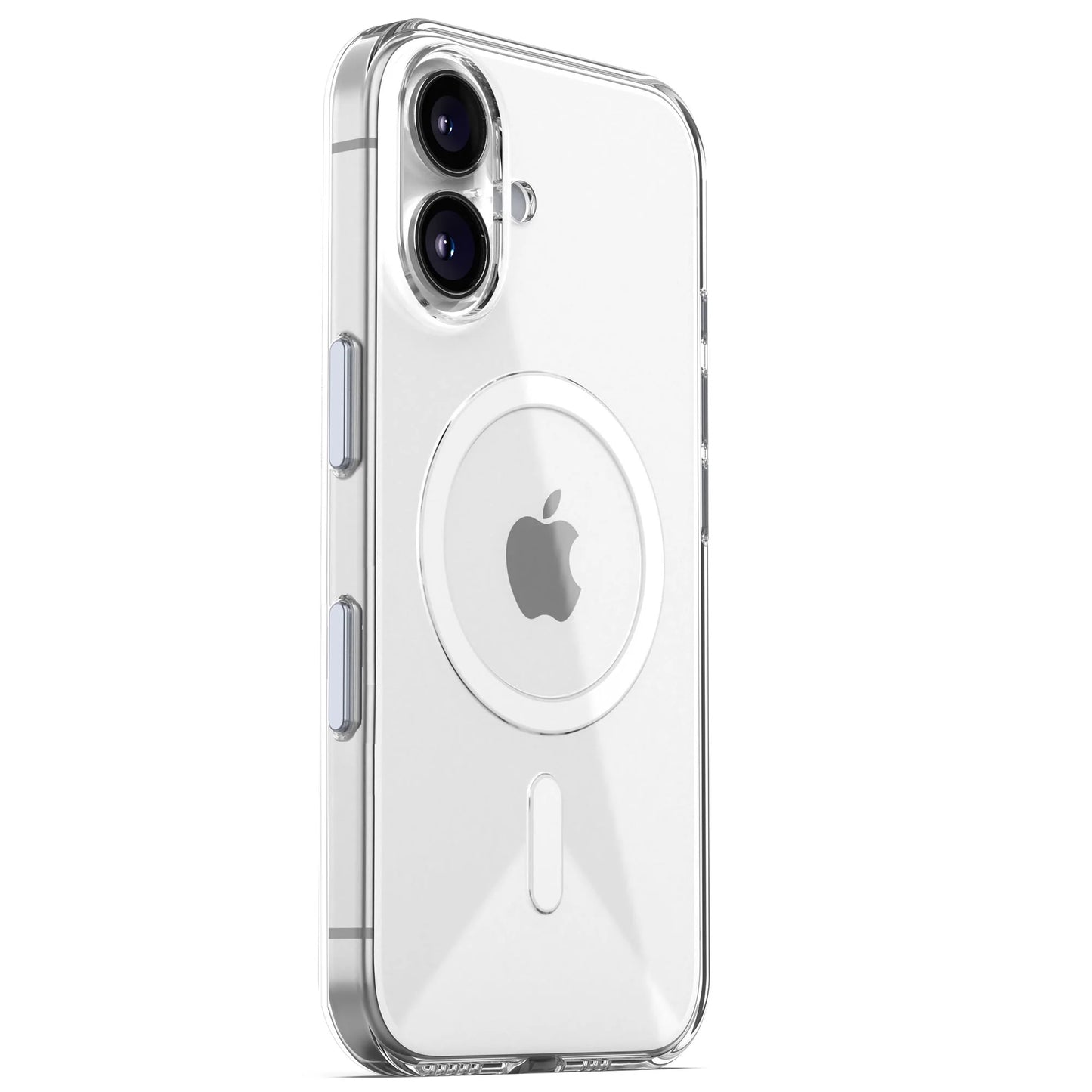 Das arktis iPhone 17 Clear Case mit MagSafe präsentiert Ihr iPhone und das Apple-Logo und bietet gleichzeitig robusten MagSafe-Support - ideal als schlanke, transparente Schutzhülle von arktis.