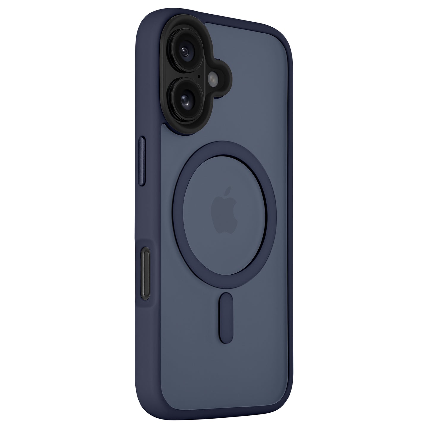Das Arktis iPhone 16 Plus Solid Case von Arktis ist eine blaue, stoßabsorbierende TPU-Silikon-Hülle im minimalistischen Matt-Look mit MagSafe-Ring, Apple-Logo und passgenauem Kameraausschnitt.