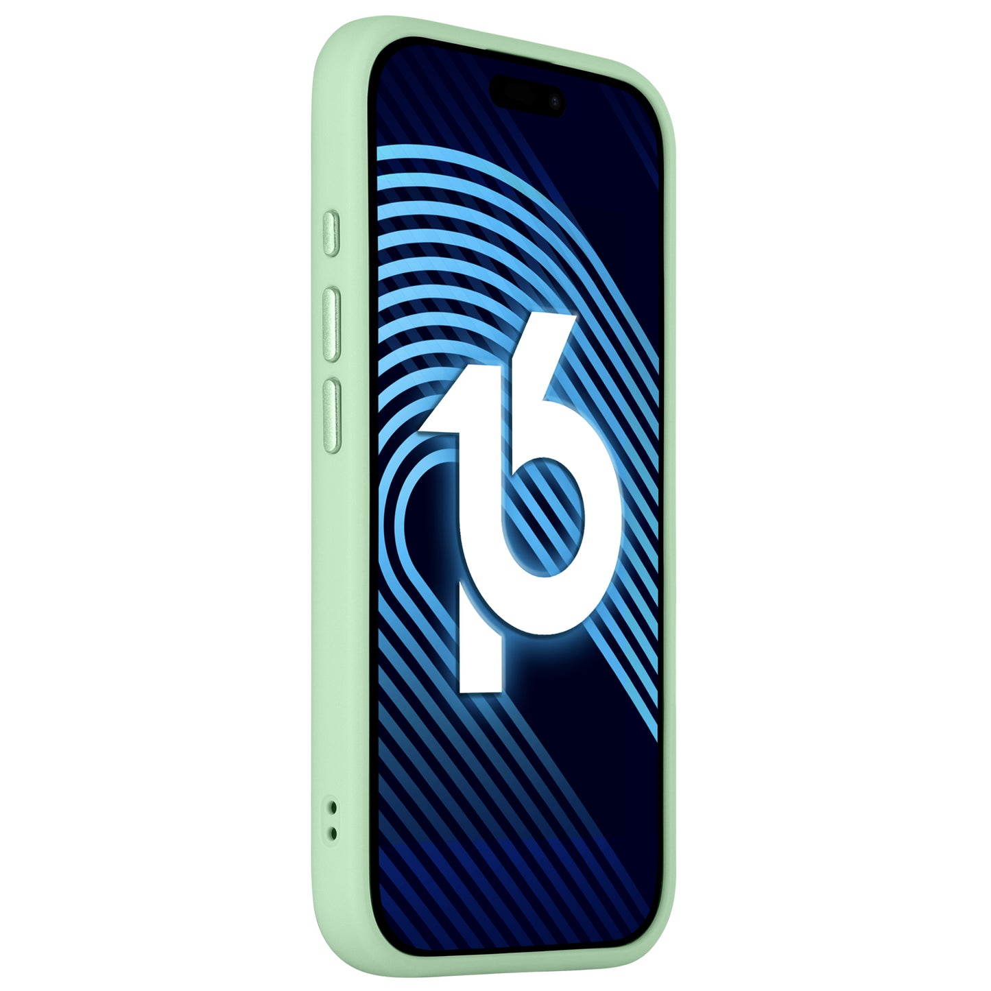 Schütze dein iPhone 16 stilvoll: Das Arktis iPhone 16 Solid Case von Arktis aus stoßabsorbierendem TPU-Silikon betont das blaue abstrakte Displaydesign mit ihrem minimalistischen, matten Look.