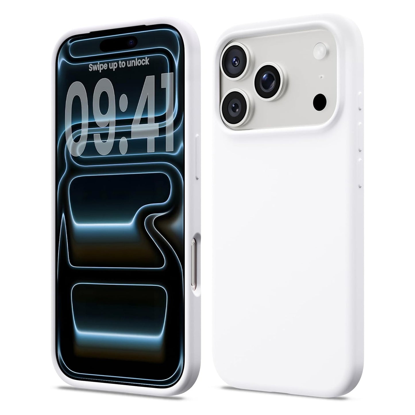 Das arktis iPhone 17 Pro Max Silikon Case in Weiß schützt Ihr Handy und gibt gleichzeitig den Blick auf das Display und die Rückkamera frei. Kompatibel mit kabellosen Laden, diese arktis Fall kombiniert Stil mit zuverlässigen Schutz.