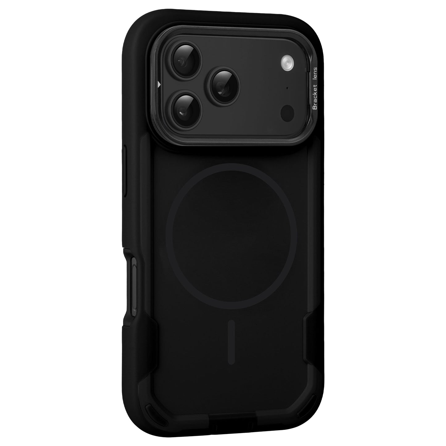 arktis iPhone Sentinel Case in Schwarz, schräg von hinten