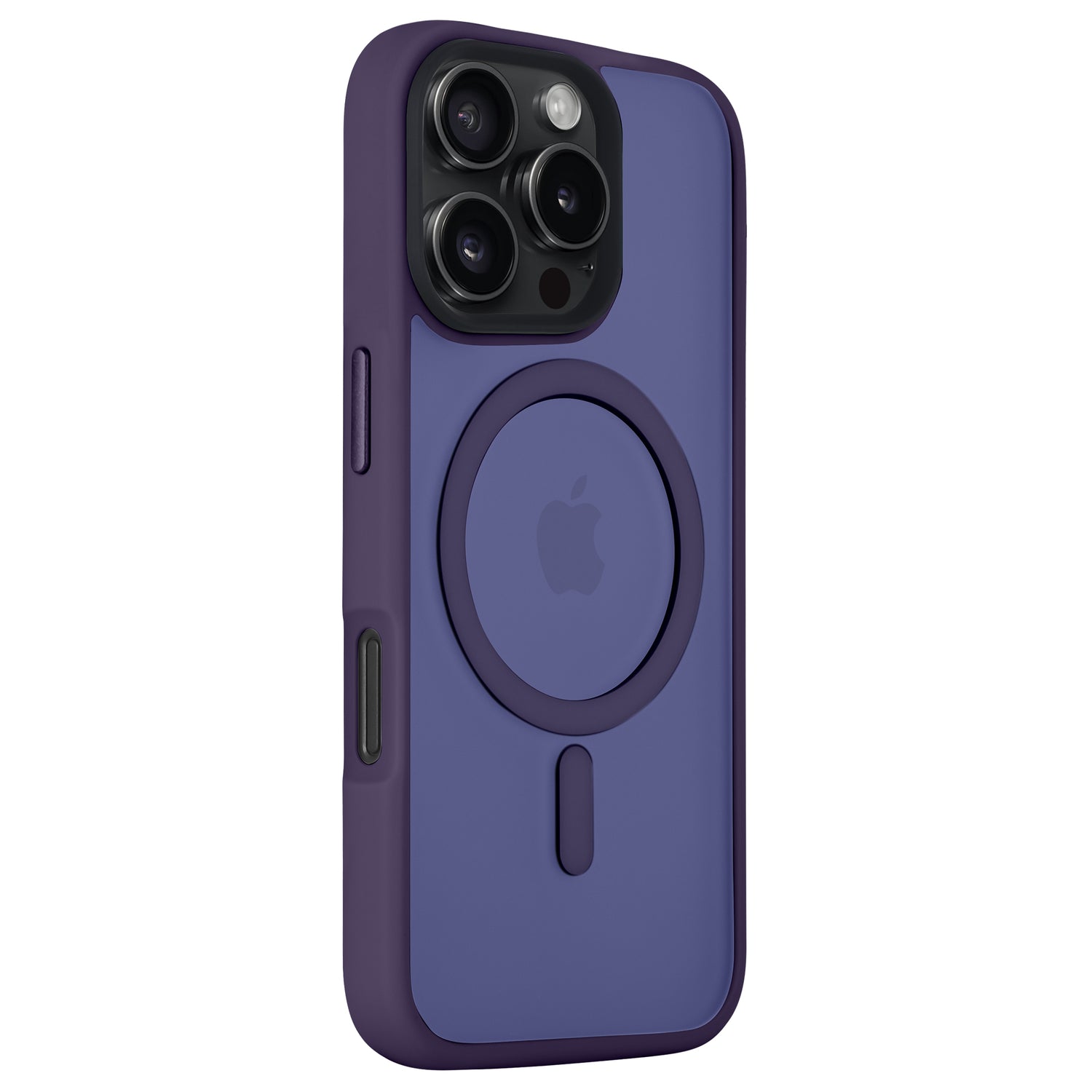 Schützen Sie Ihr iPhone 16 Pro Max stilvoll mit dem lila Arktis Solid Case: eine minimalistische, matte MagSafe-Hülle aus stoßabsorbierendem TPU-Silikon, präziser Kameraausschnitt & Apple-Logo – perfekt passend zu Ihrem lila iPhone.