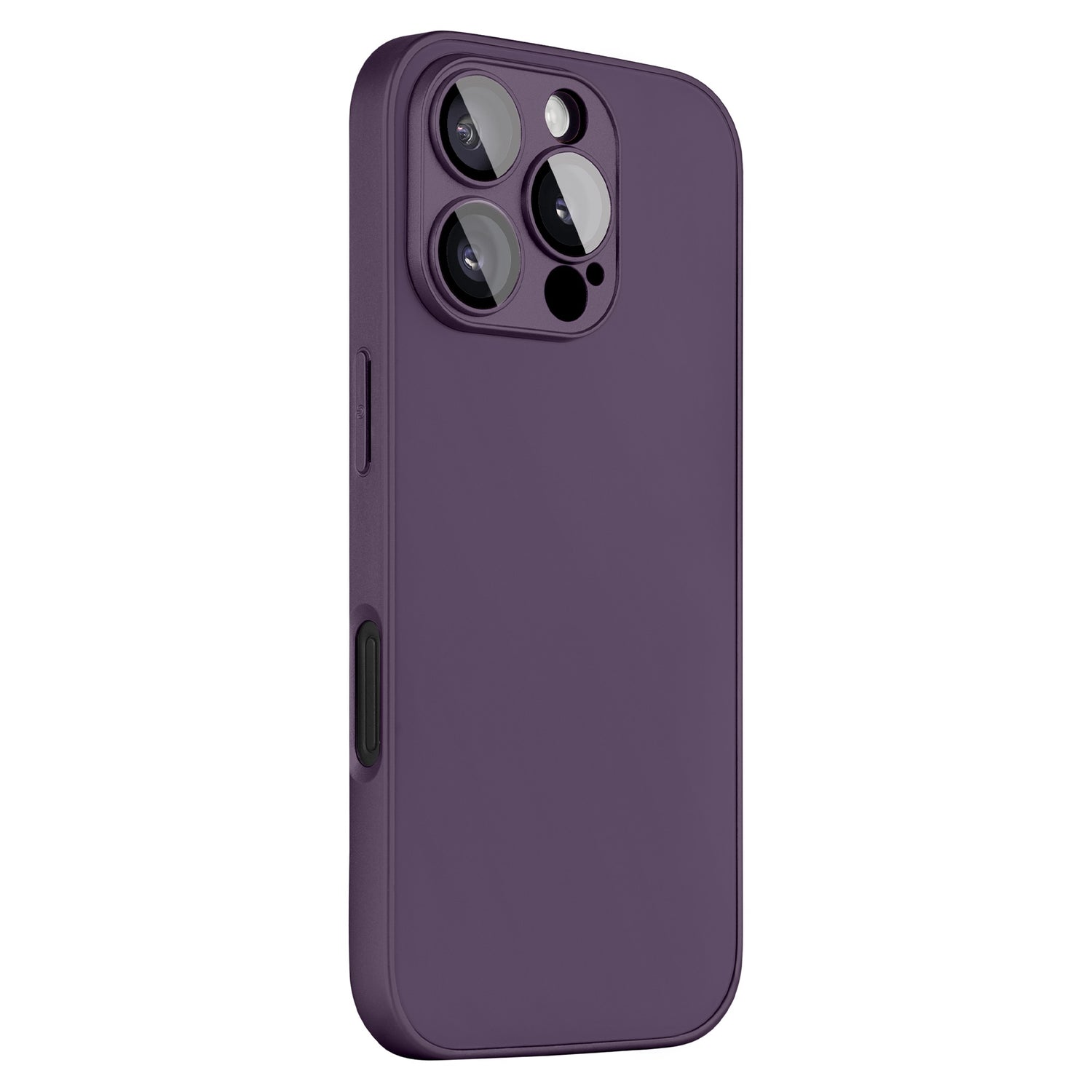 Das arktis iPhone 16 Pro Tech Case von arktis präsentiert sich in Lila und ist passgenau mit Aussparungen für Kamera, Blitz und Tasten ausgestattet. Hergestellt aus stoßabsorbierendem TPU-Silikon bietet die matte Oberfläche stilvollen, zuverlässigen Schutz.
