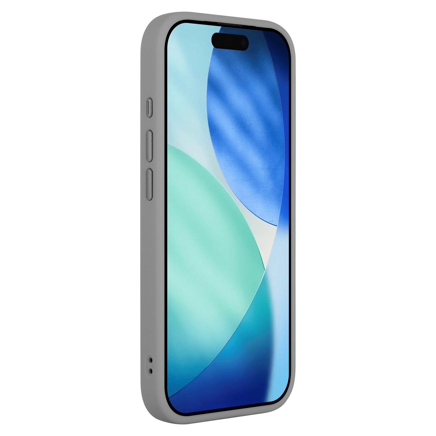 Die Arktis arktis iPhone 17 Pro Max Solid Case verfügt über ein mattes Finish, eine abgewinkelte Ansicht und ein abstraktes blau-grünes Bildschirmdesign; diese stoßabsorbierende TPU-Silikon Hülle bietet erstklassigen Schutz für Ihr Gerät.
