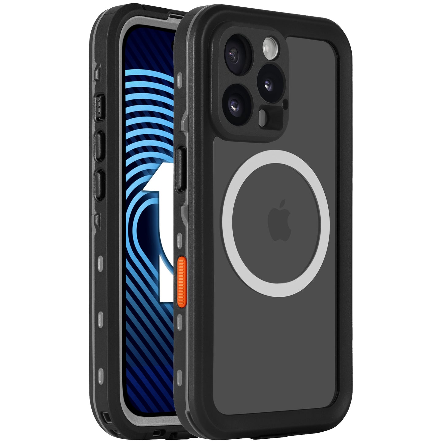 Das arktis iPhone 16 Pro Max Wasserdichtes Actioncase von arktis ist stoßfest, wasserdicht nach IP68, MagSafe-kompatibel und schützt Vorder- und Rückseite Ihres Handys.