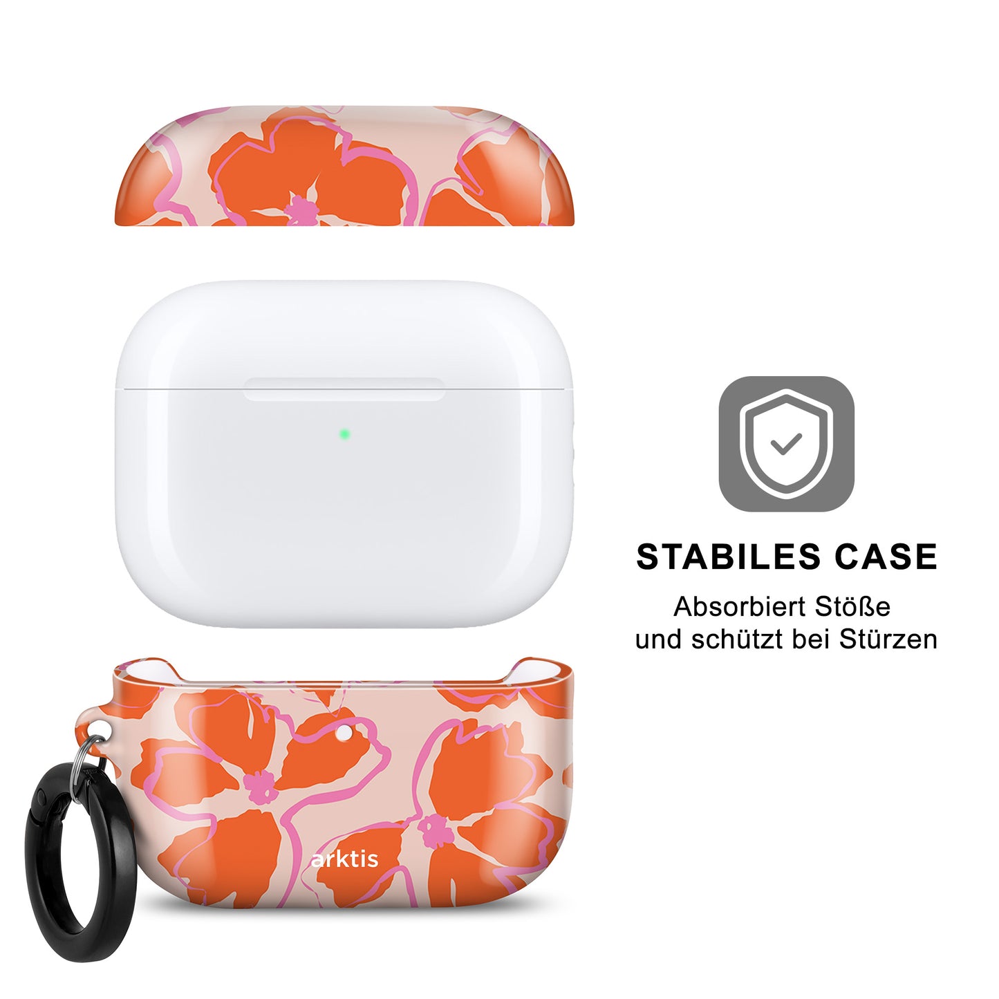arktis AirPods Pro 3 Hülle - Orange Mallow