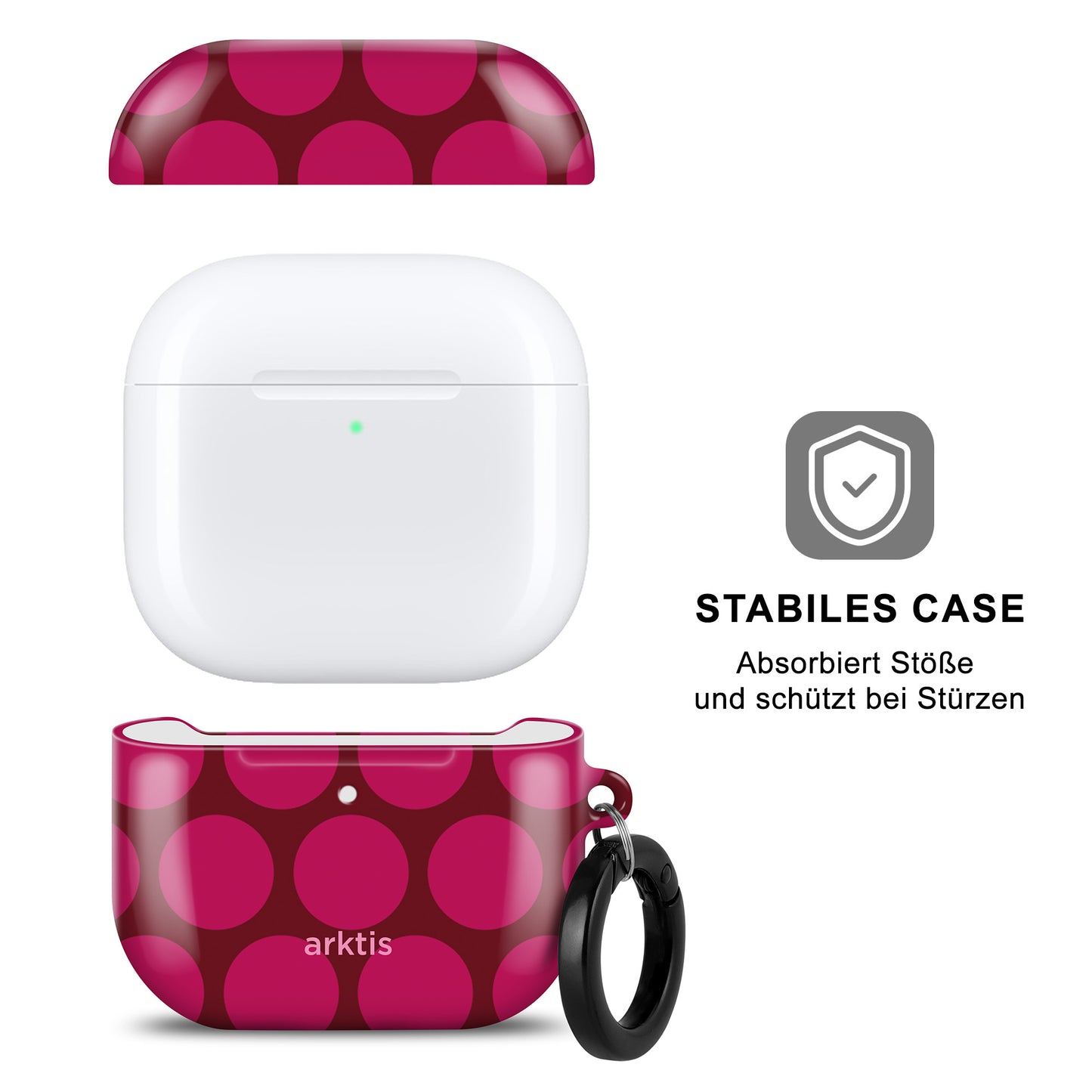 arktis AirPods 4 Hülle - Polka Dots