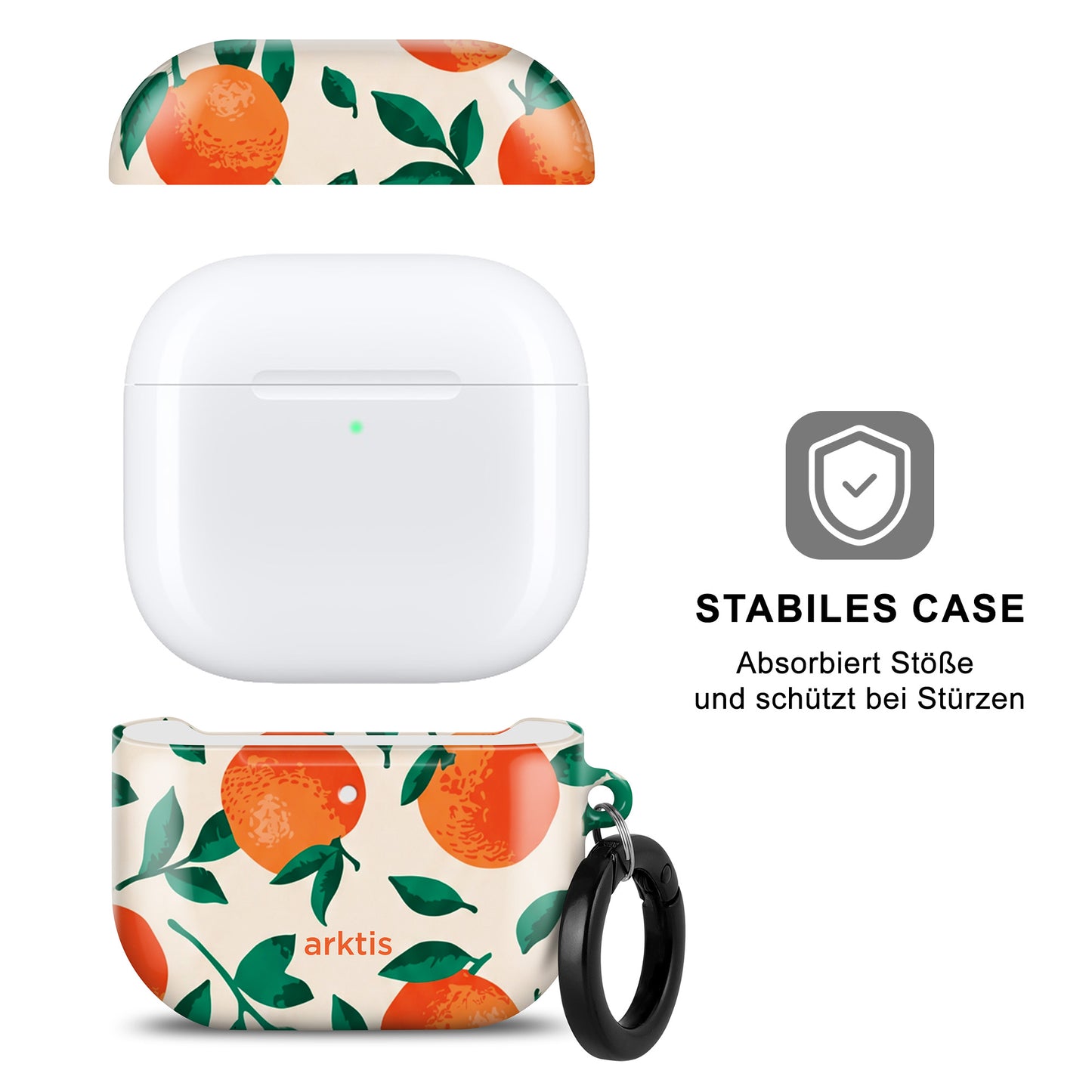 arktis AirPods 4 Hülle - Orange Tree