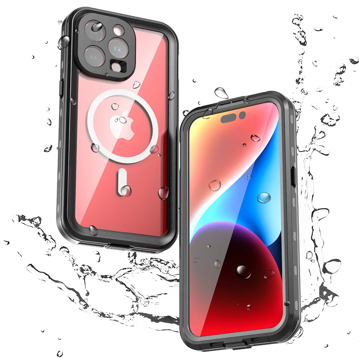 Das ArktisPRO iPhone 15 Pro Max Wasserdichtes Actioncase ULTIMATE schützt Ihr Smartphone stoßfest und erfüllt den IP68 Standard für Wasser- und Staubschutz.
