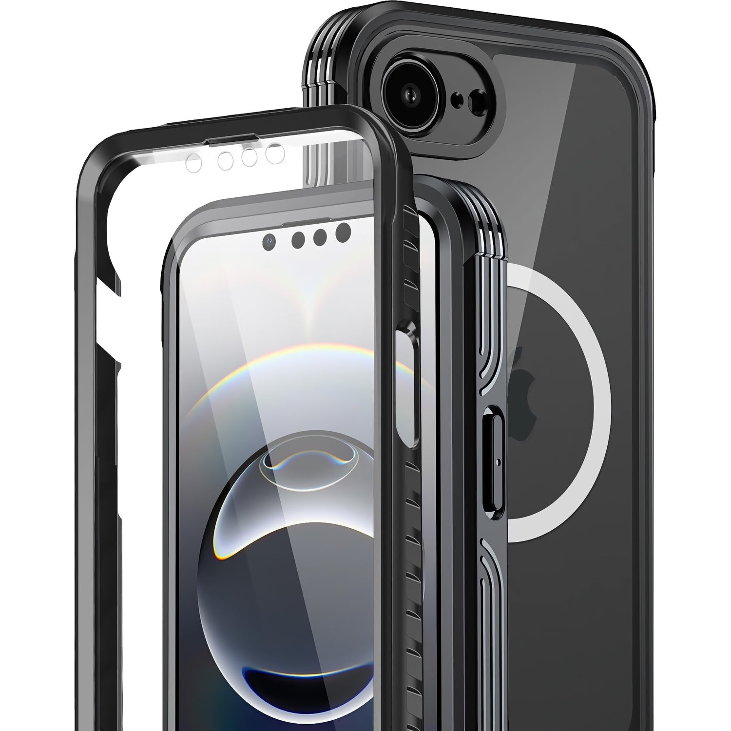 Das arktis iPhone 16e Wasserdichtes Actioncase von arktis bietet ein stoßfestes, schwarzes Gehäuse mit MagSafe-Ring und Klarsicht-Front. Mit IP68-Schutzstandard bleibt Ihr iPhone in jeder Umgebung zuverlässig geschützt.
