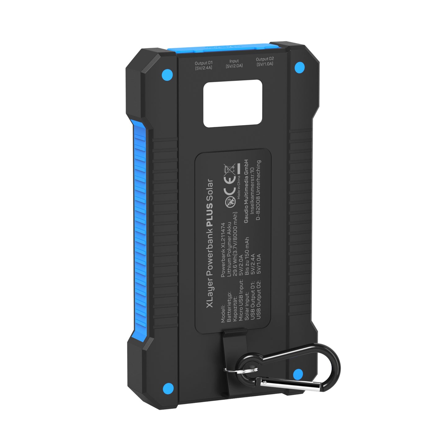 XLayer Powerbank PLUS Solar 8.000 mAh Outdoor