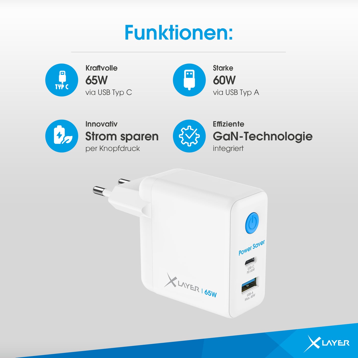 Xlayer Power Saver 65W GaN USB-C