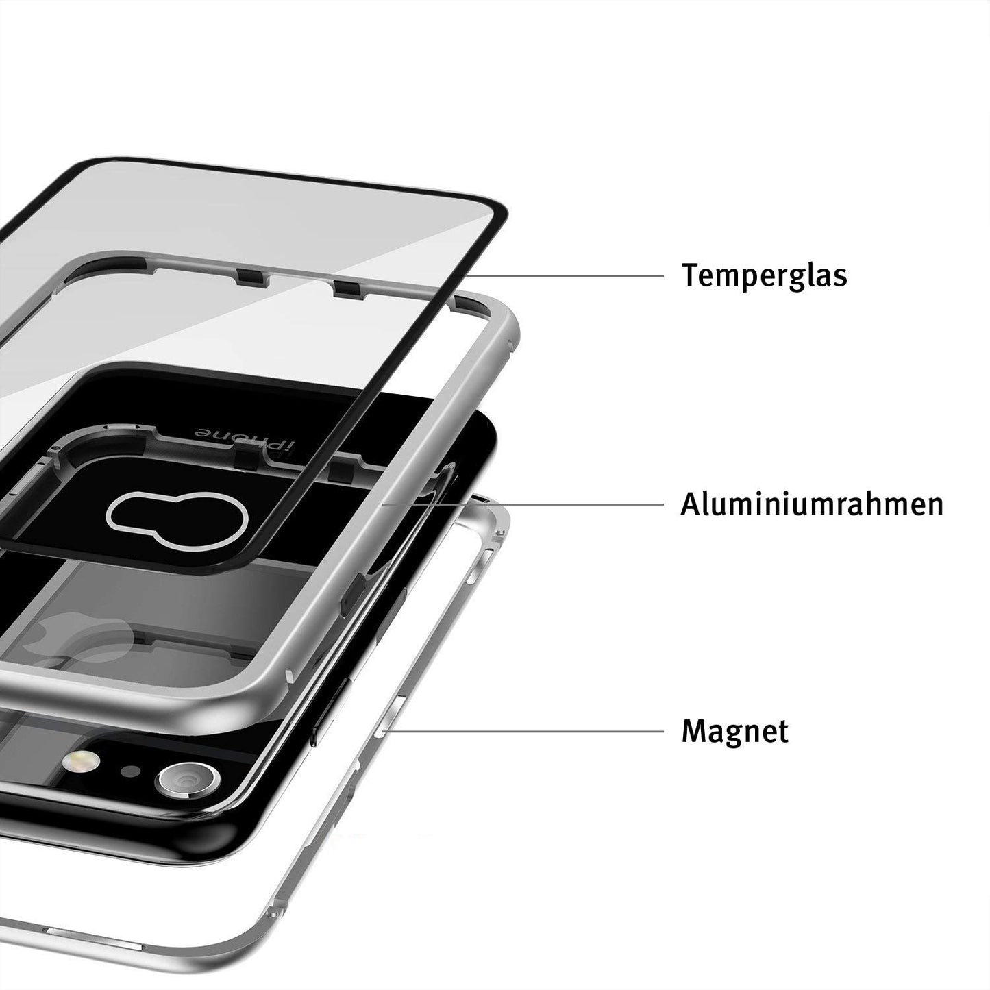 Aviato Magnetic Aluminum Case für iPhone 8 - 7