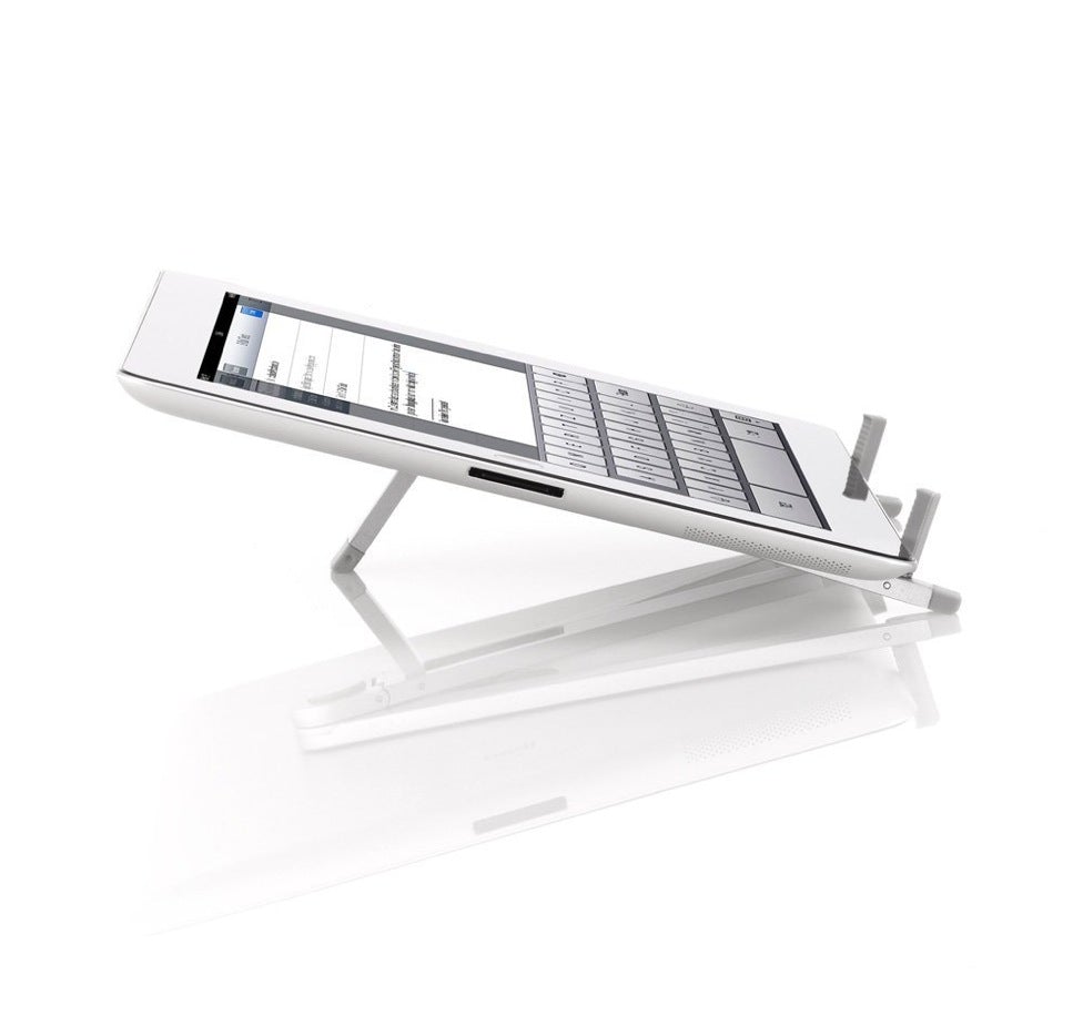 iPad Galileo Circle Stand Aluminium Silber