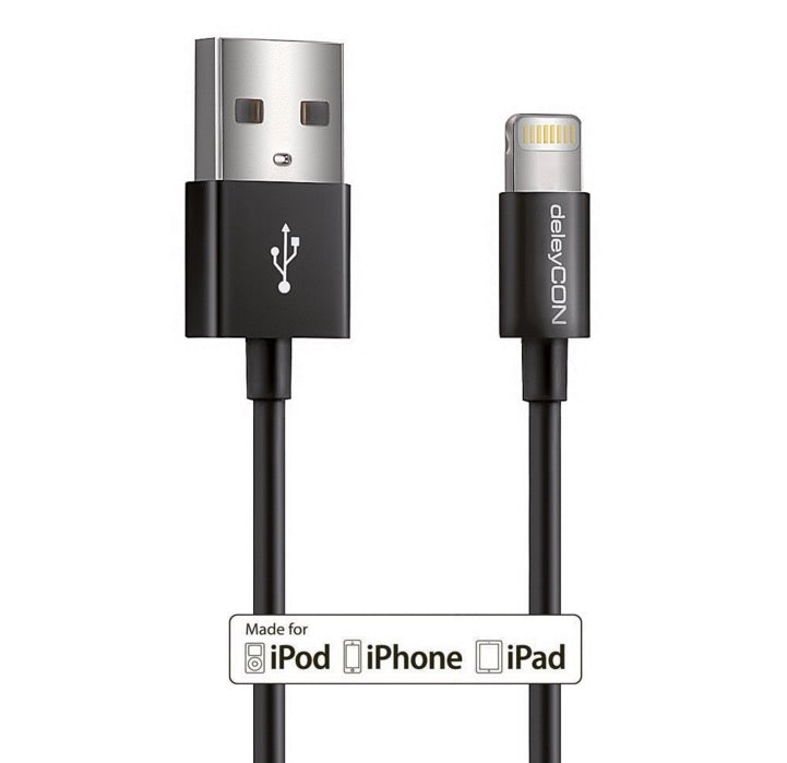 Lightning auf USB Kabel SLIM Apple MFI zertifiziert 0,15m